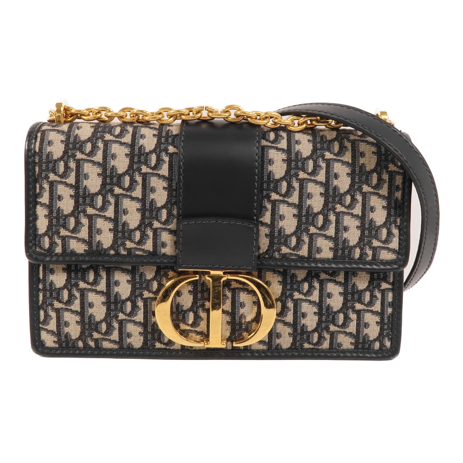 Dior 帆布30 Montaigne鏈帶肩背袋