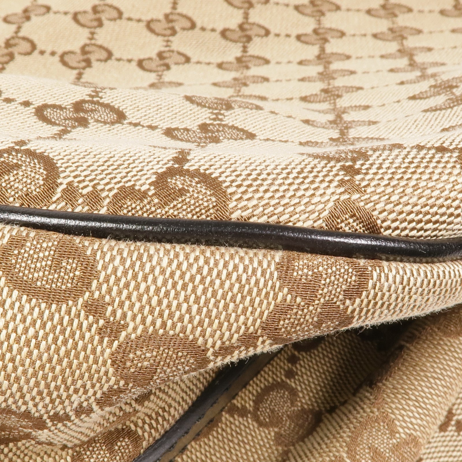 GUCCI 帆布GG Hobo Bag金扣肩背袋