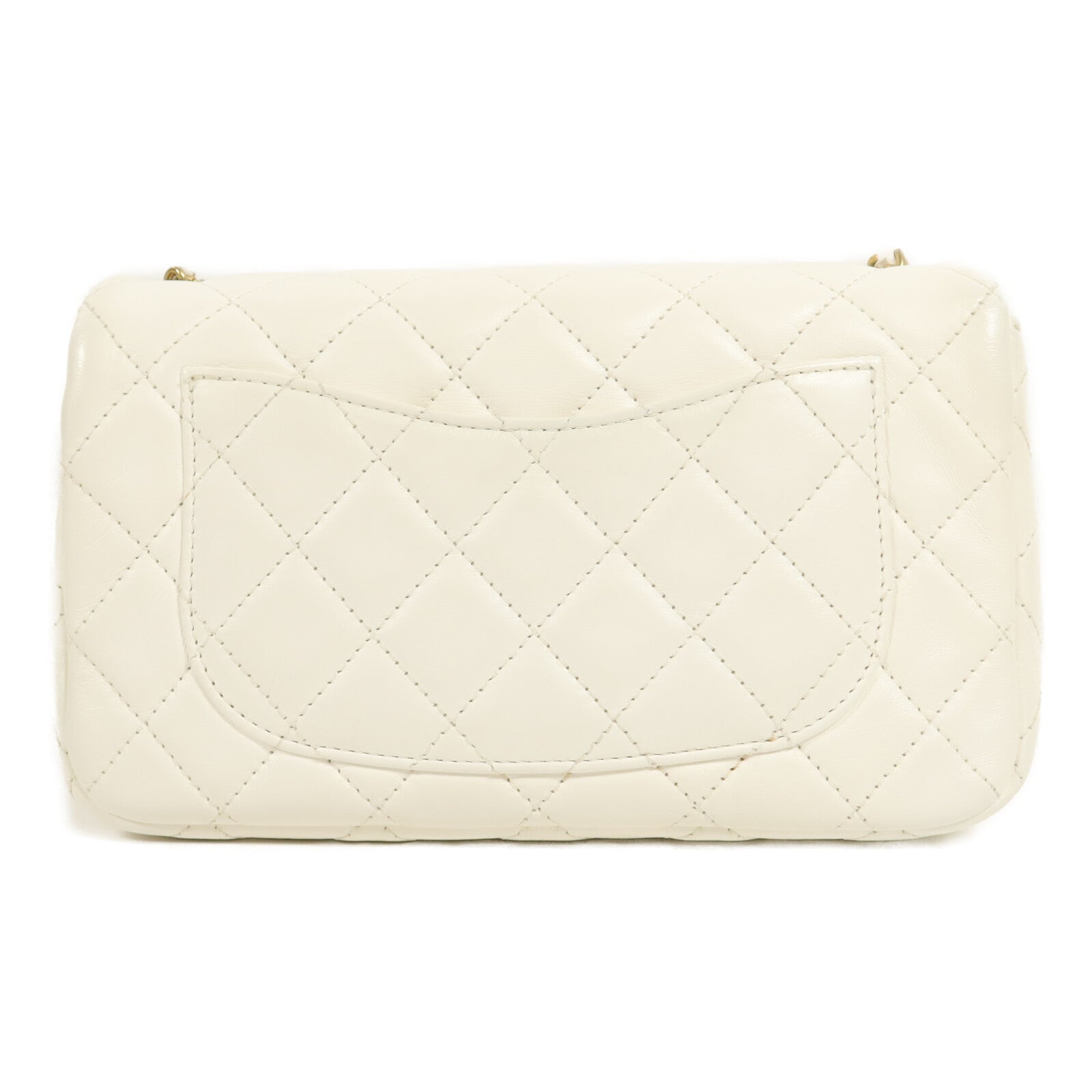CHANEL 羊皮皮革Mini Classic 20 Gold Ball鏈帶肩背袋