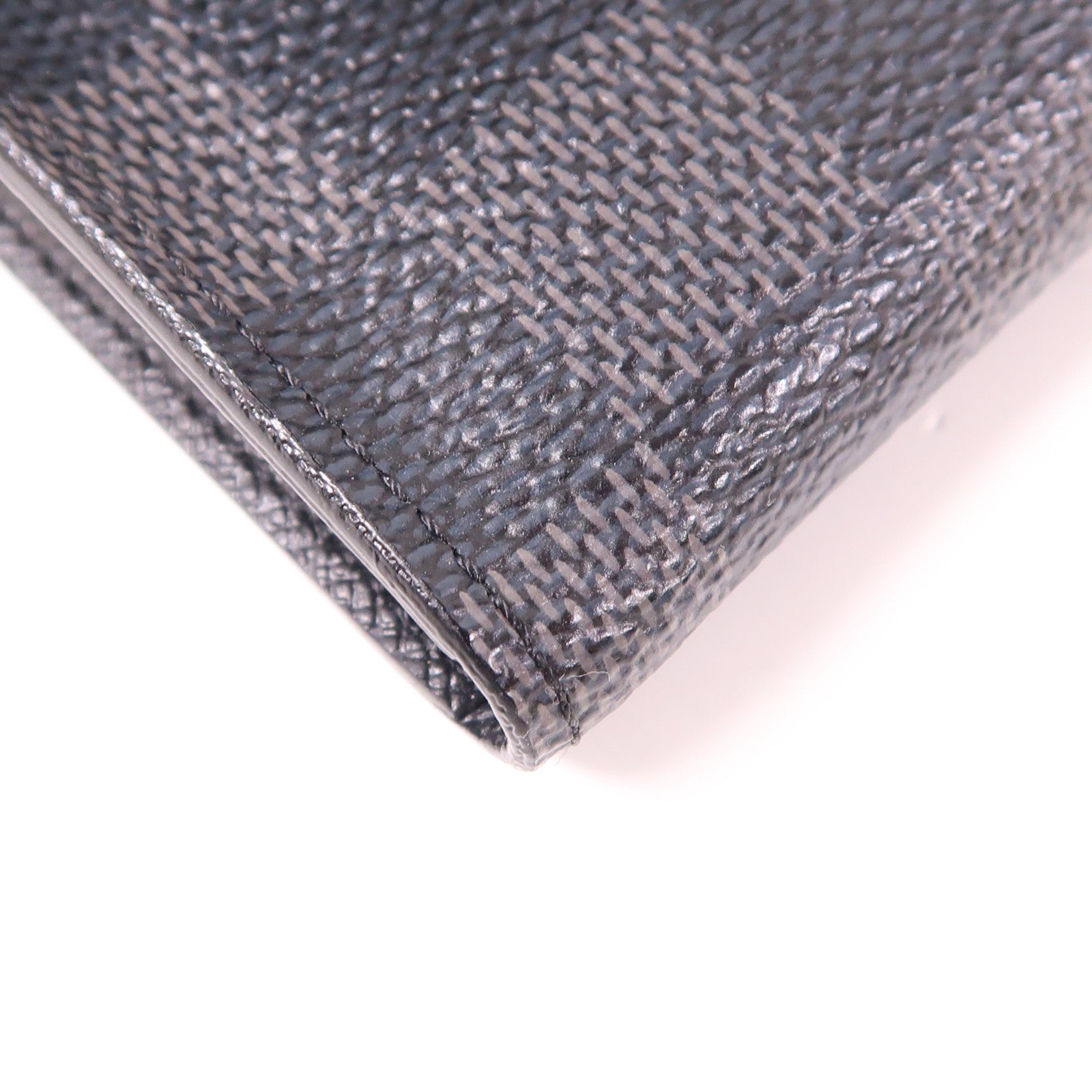 LOUIS VUITTON Damier Graphite Alpha Triple Pouch銀扣錢包