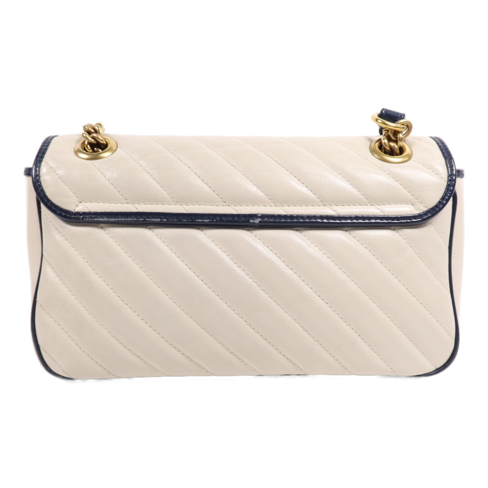 GUCCI 牛皮皮革GG Marmont金扣鏈帶肩背袋