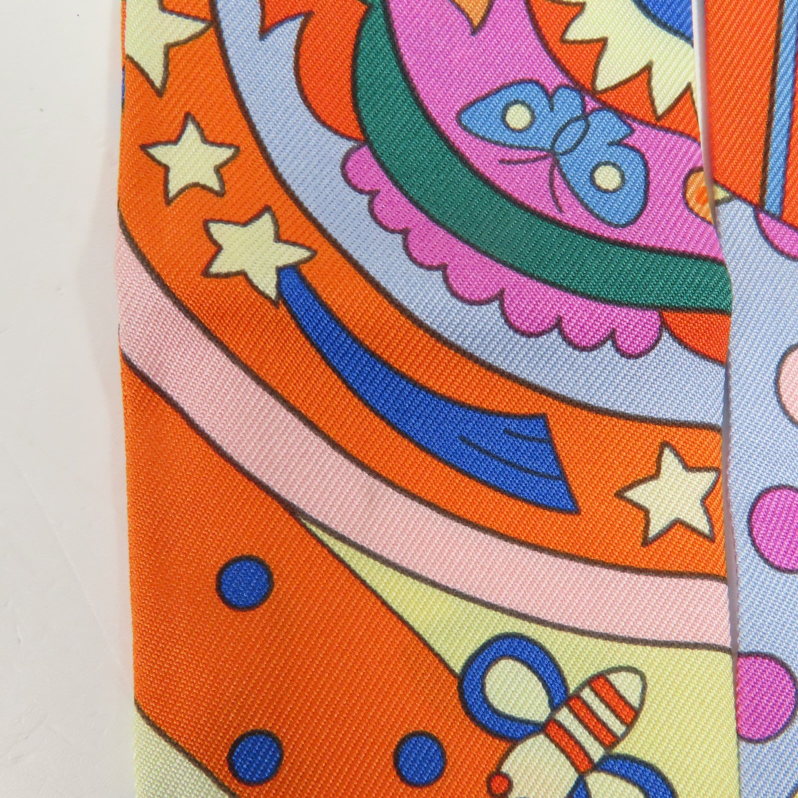 HERMES 絲質Twilly絲巾