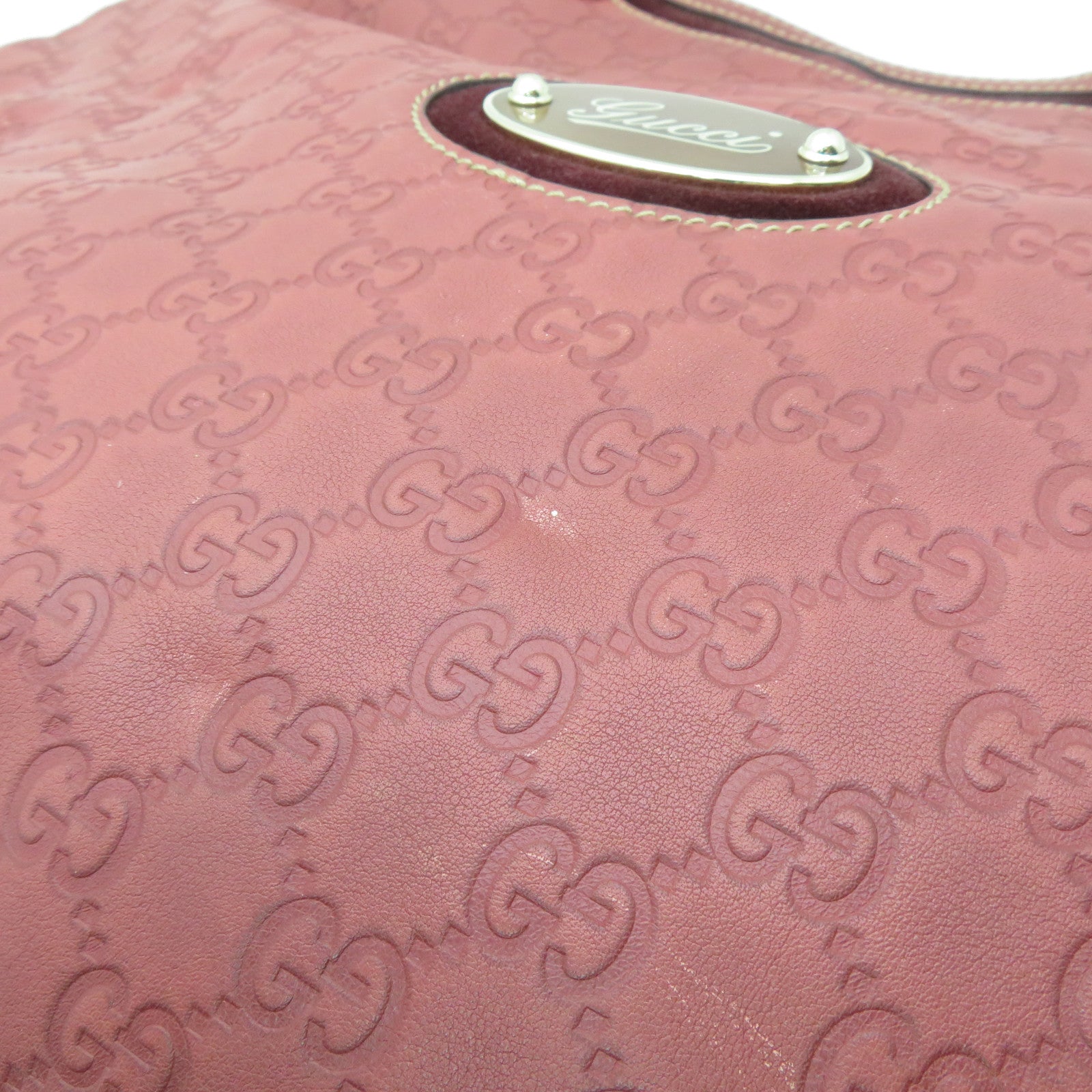 GUCCI 牛皮皮革Shoulder Bag金扣肩背袋紅色