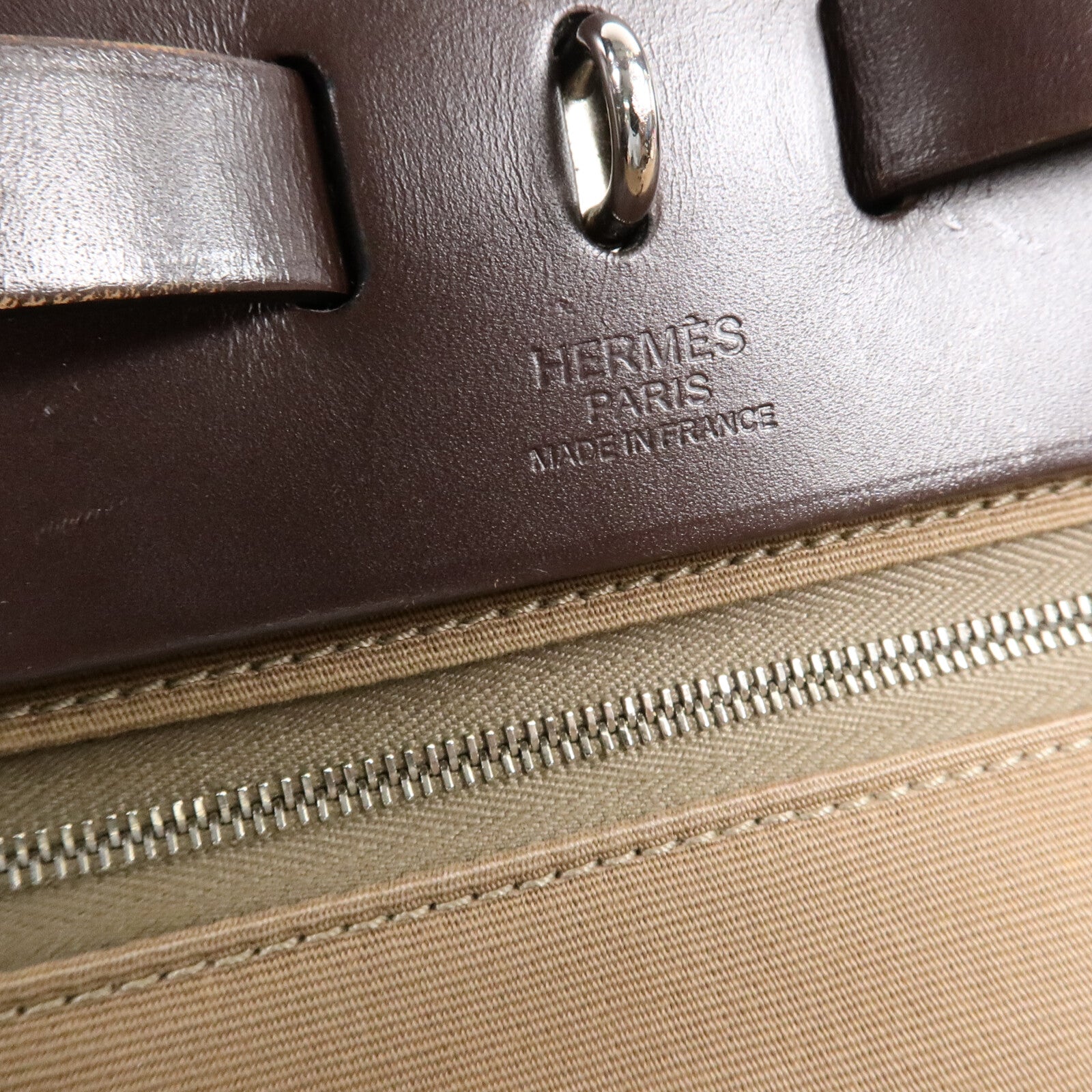 HERMES 帆布Herbag PM手挽肩背兩用袋