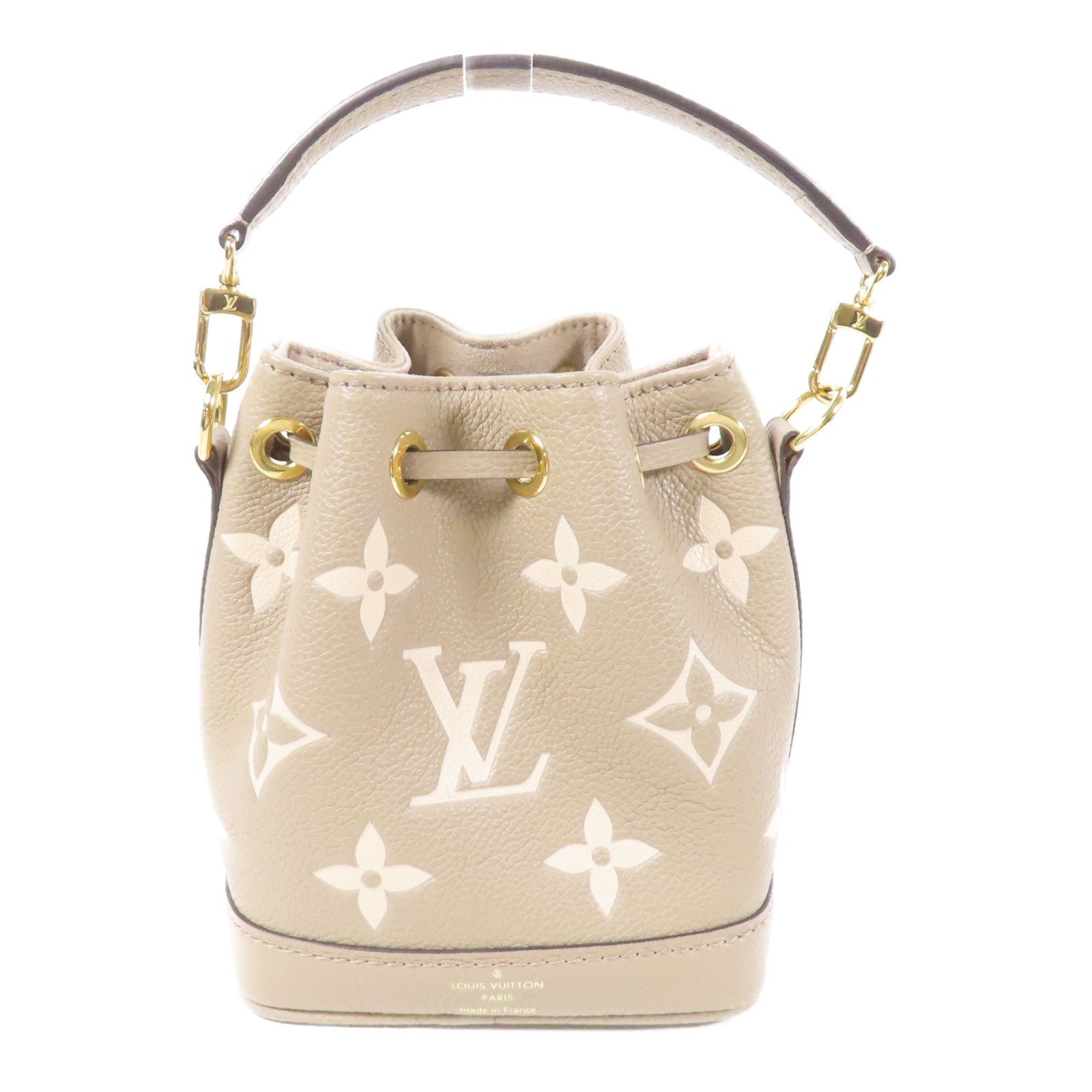 LOUIS VUITTON Monogram Empreinte Nano Noe金扣手挽肩背兩用袋