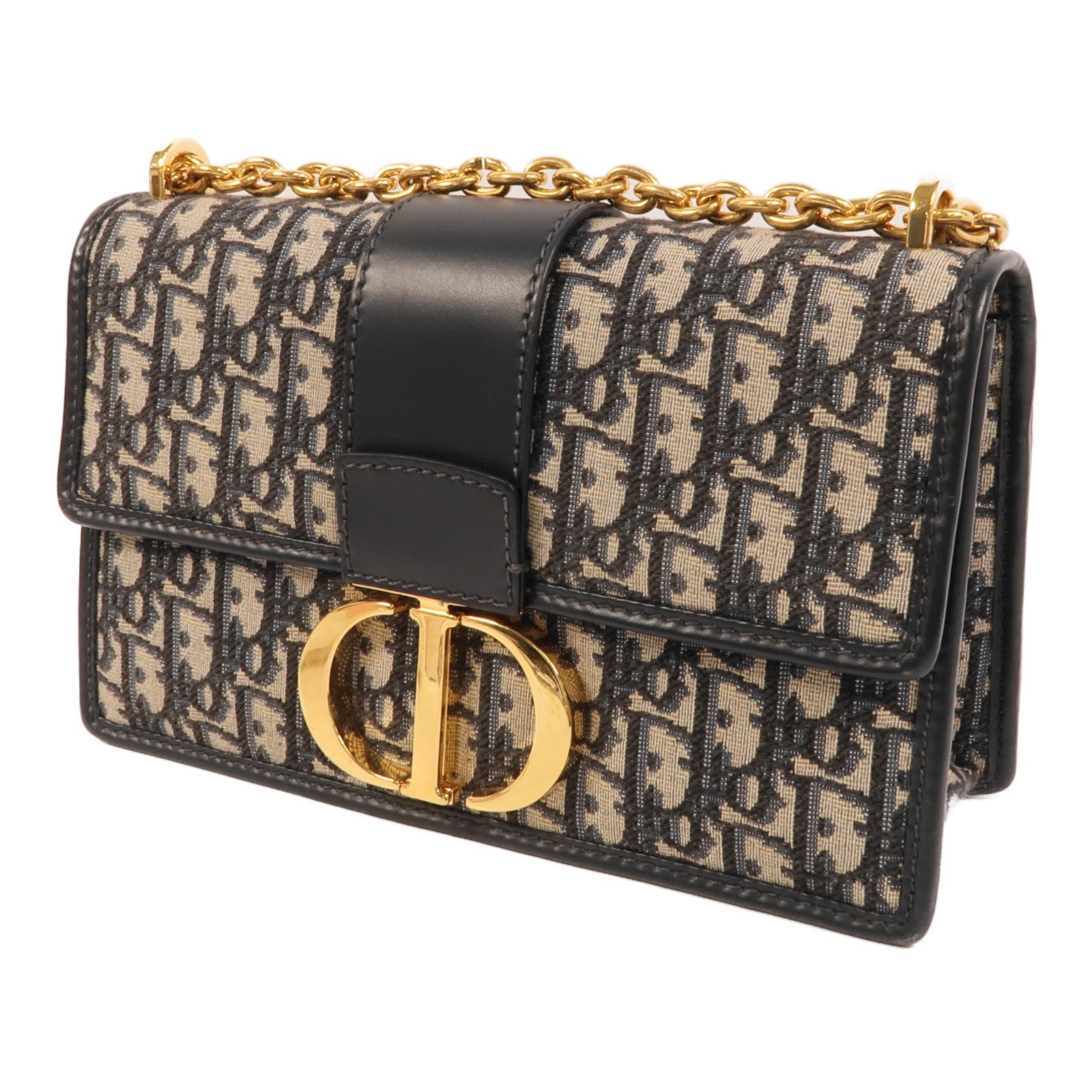 Dior 帆布30 Montaigne鏈帶肩背袋