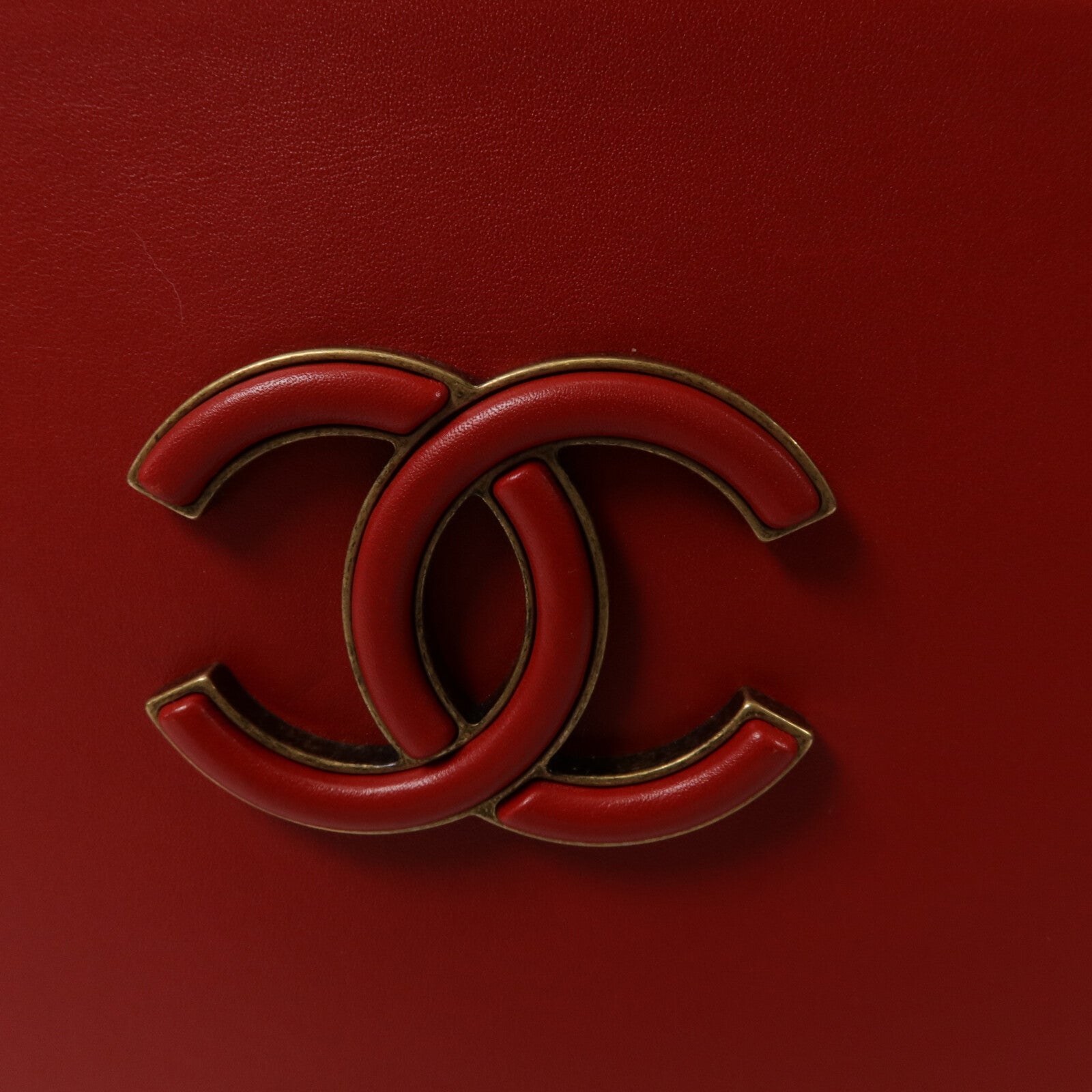 CHANEL 牛皮皮革Coco Curve Bag鏈帶手挽肩背兩用袋