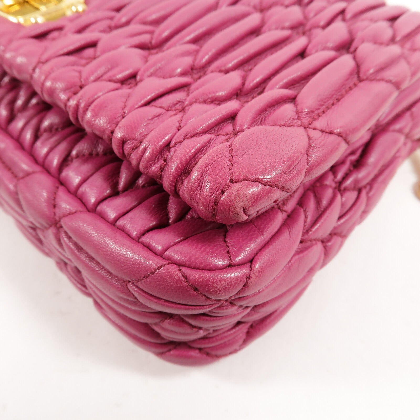 Miu Miu 羊皮皮革2Way Shoulder手挽肩背兩用袋