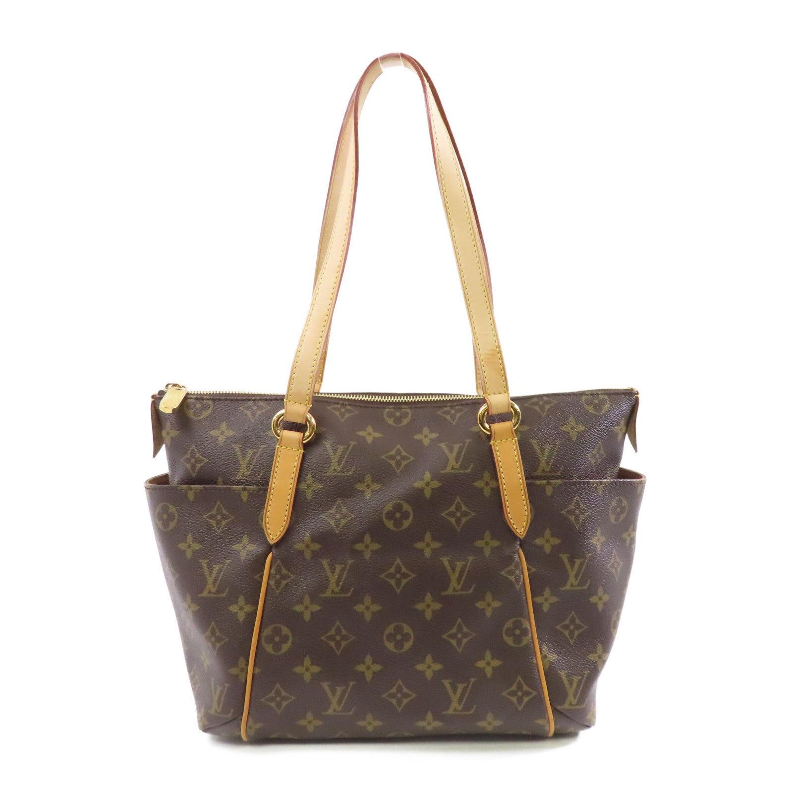LOUIS VUITTON Monogram Totally PM金扣肩背袋啡色