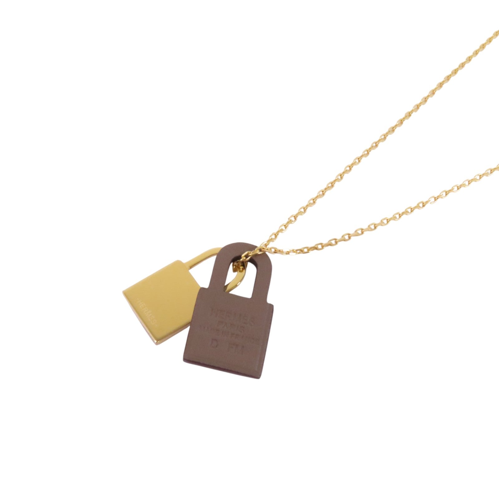己貴秘傳 HERMES 金屬/Swift皮革O'Kelly Necklace金扣項鏈– Brand Off