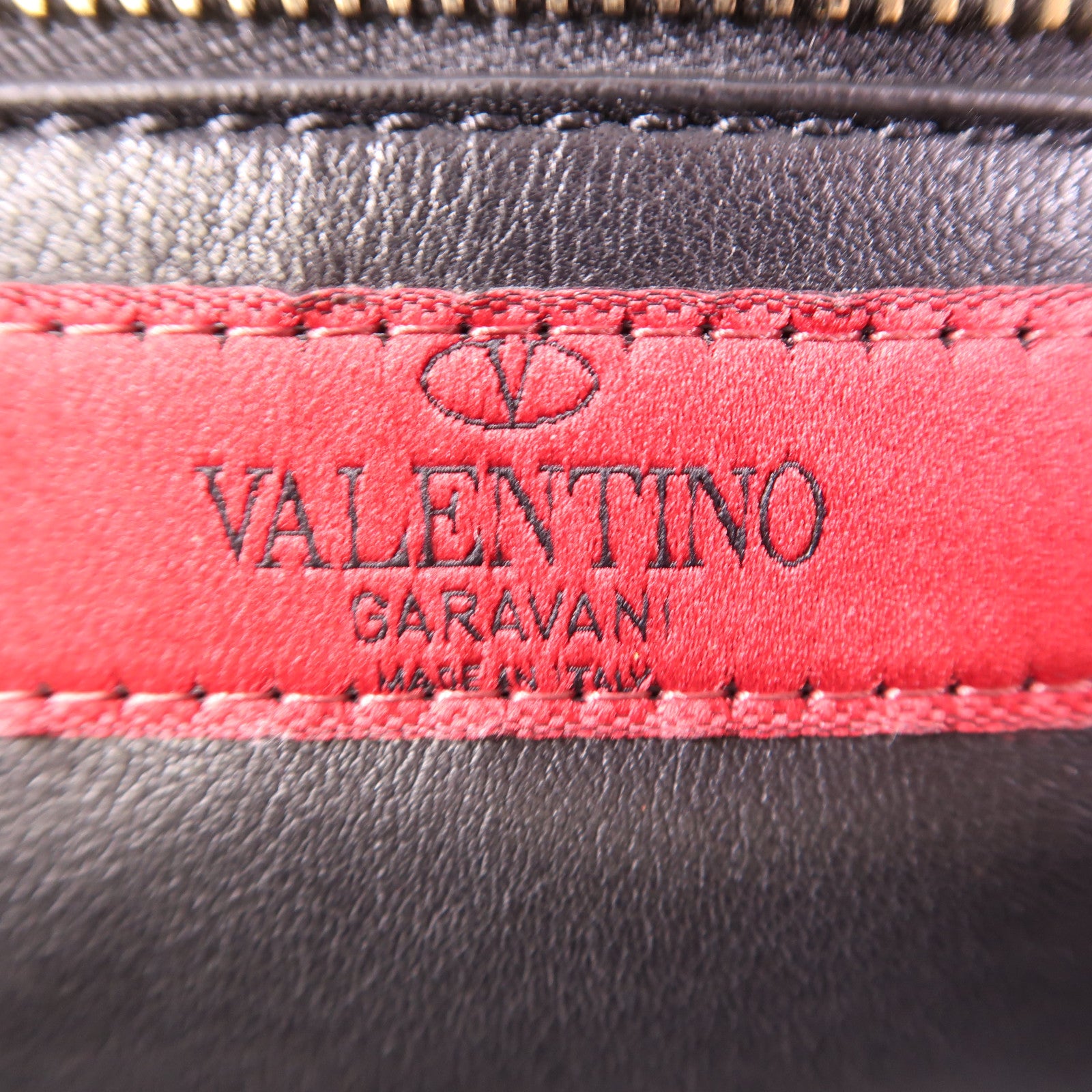 Valentino 牛皮皮革2 Way Shoulder金扣手挽肩背兩用袋