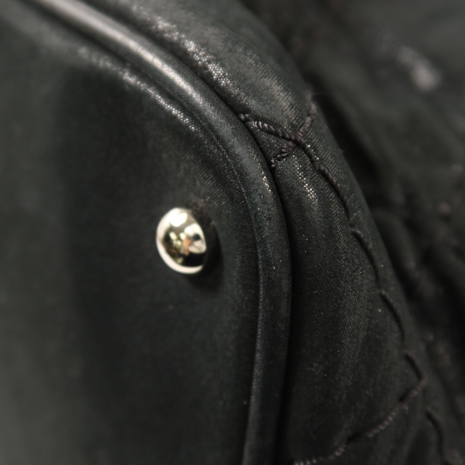 CHANEL 牛皮皮革Shoulder Bag銀扣手挽肩背兩用袋