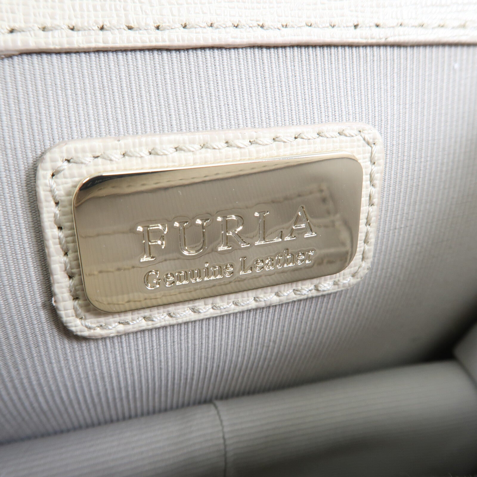 Furla 牛皮皮革Chain Bag金扣肩背袋