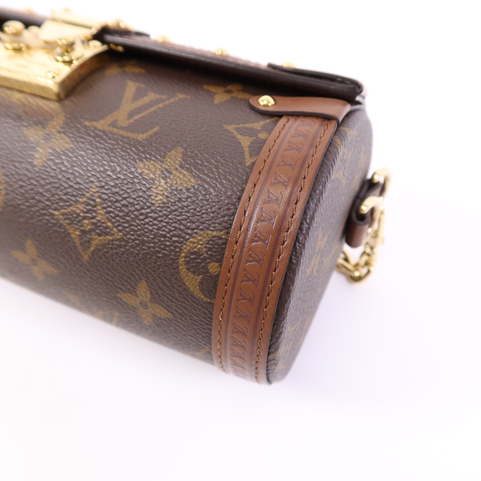 LOUIS VUITTON Monogram Papillon Trunk金扣肩背袋