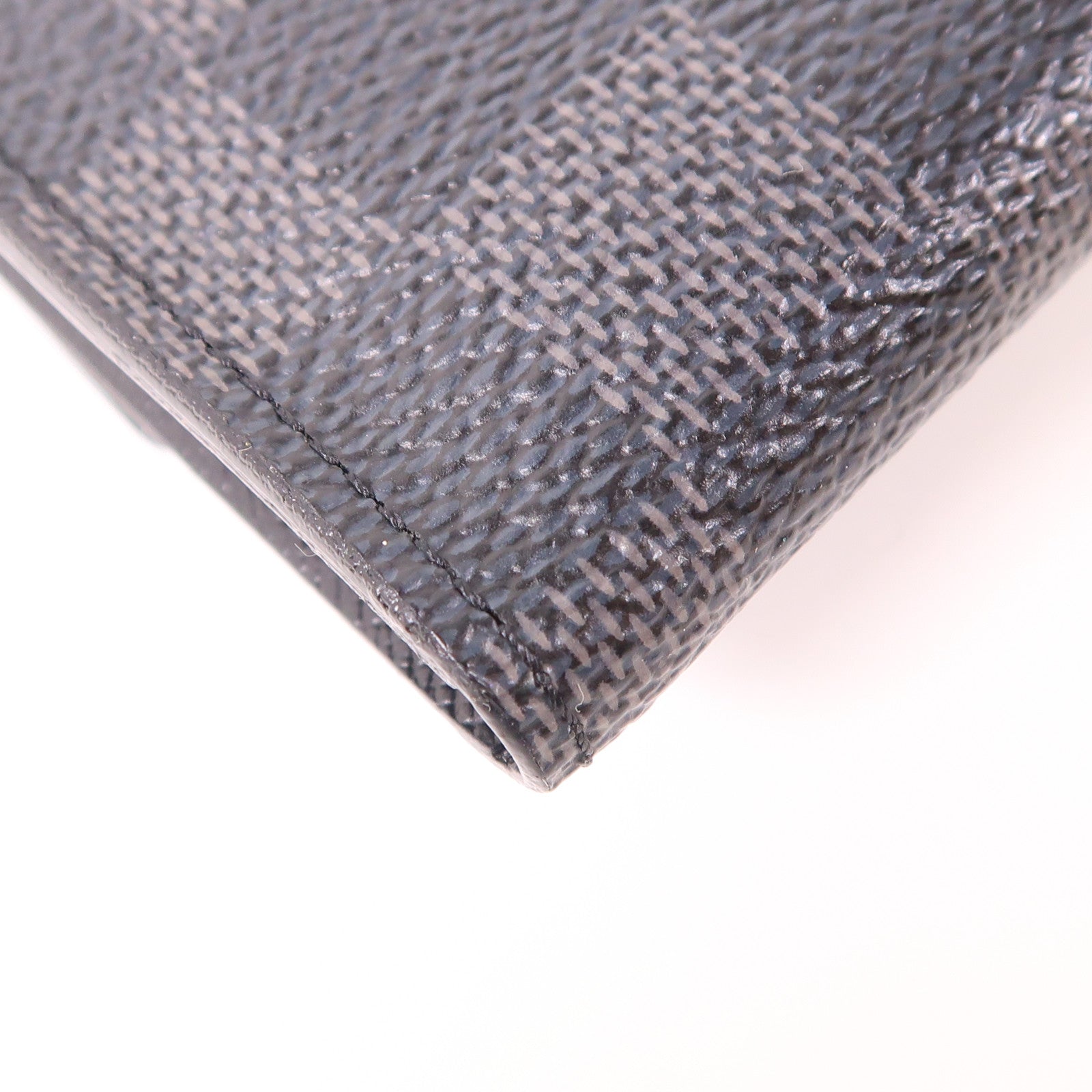 LOUIS VUITTON Damier Graphite Alpha Triple Pouch銀扣錢包