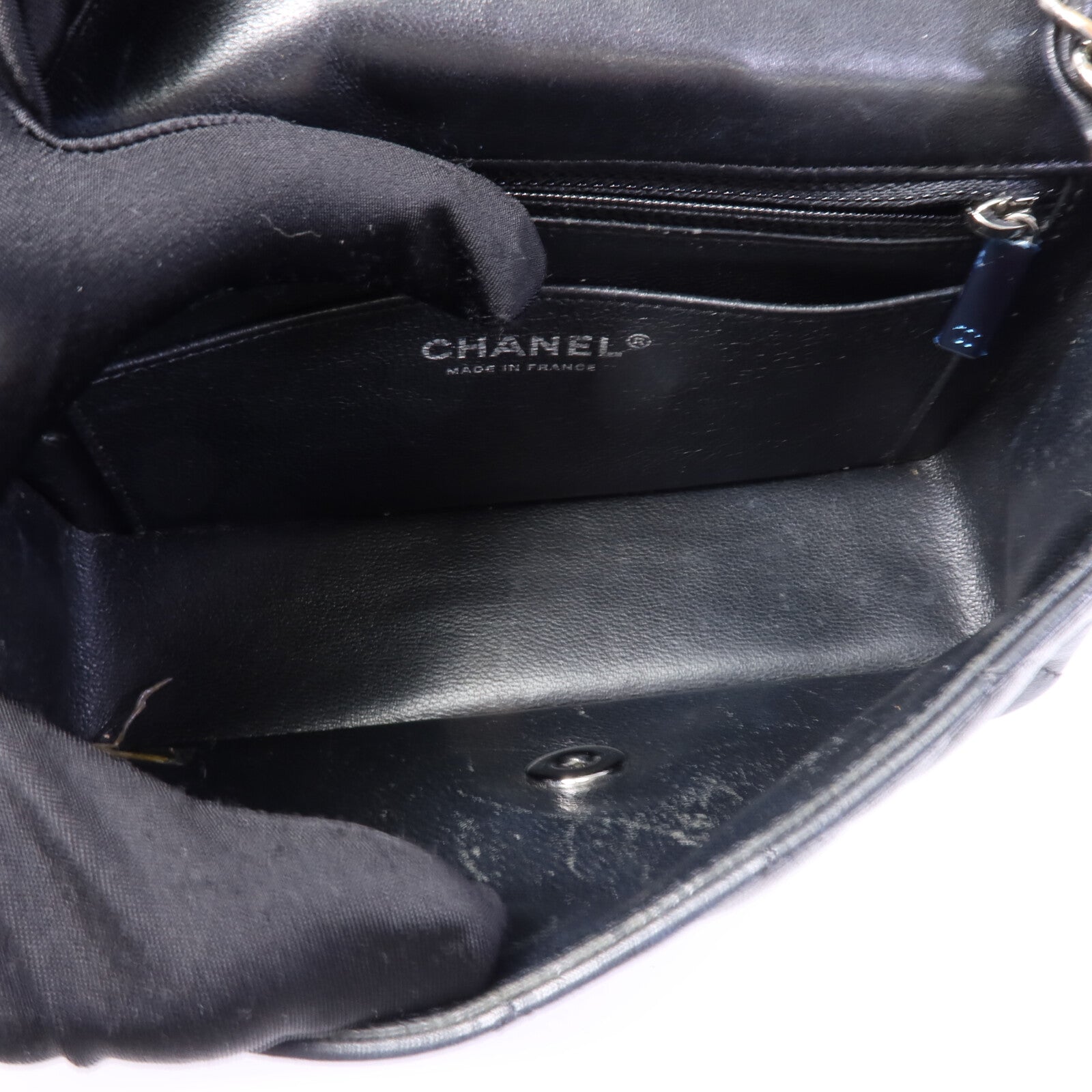 CHANEL 羊皮皮革Mini Classic 20鏈帶肩背袋