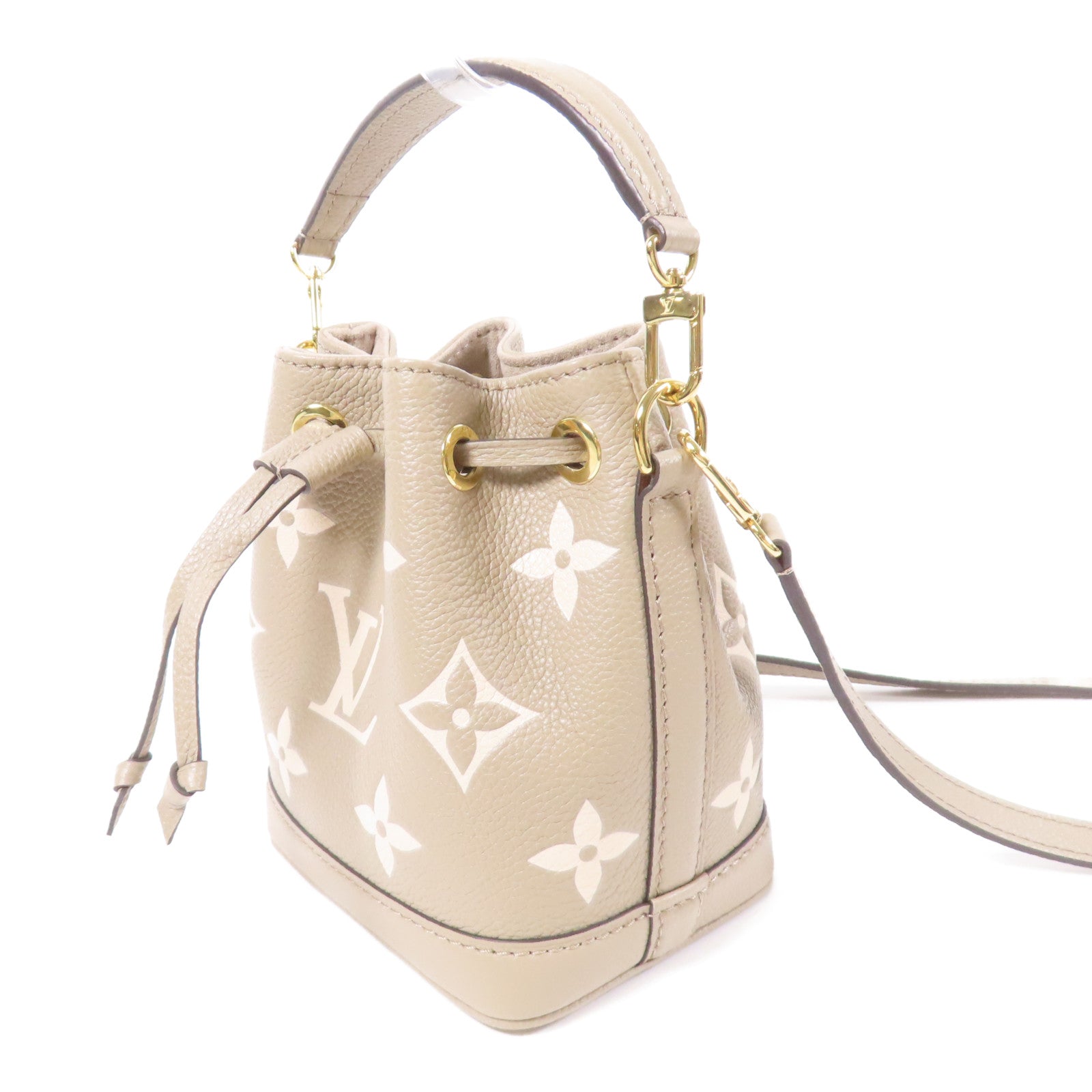 LOUIS VUITTON Monogram Empreinte Nano Noe金扣手挽肩背兩用袋