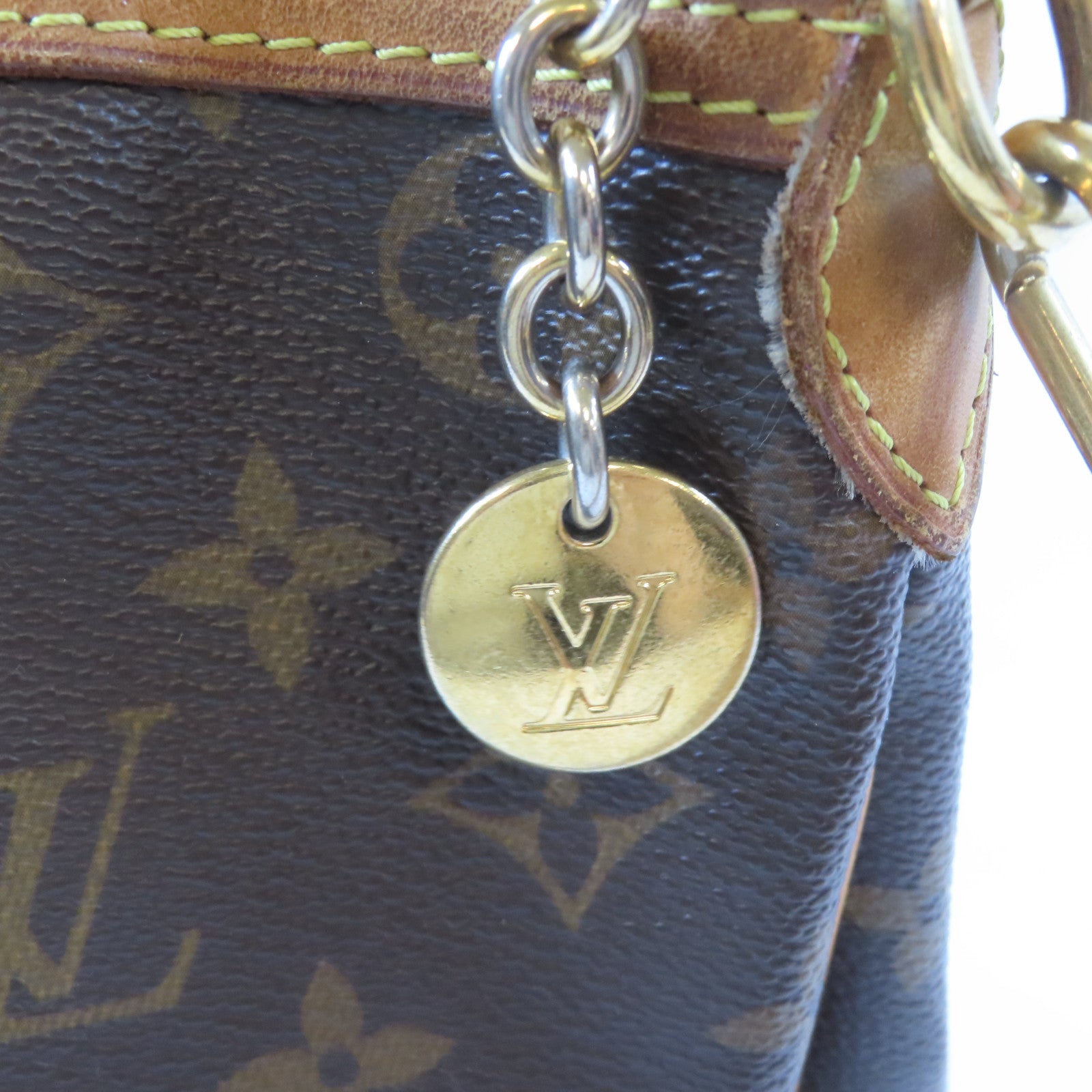 LOUIS VUITTON Monogram Palermo PM金扣手挽肩背兩用袋啡色
