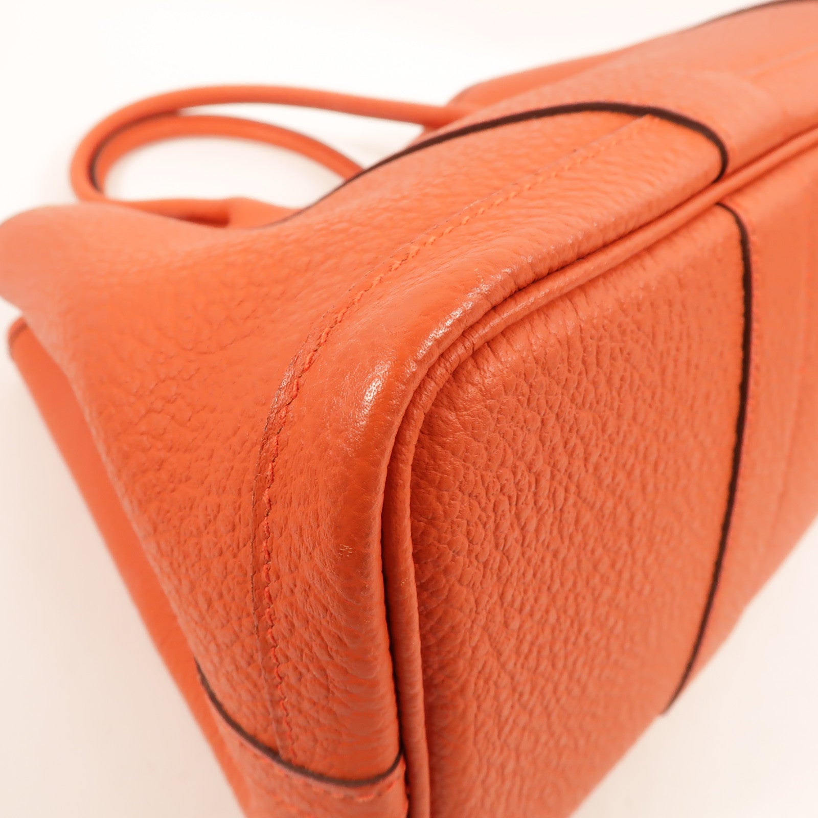 HERMES Clemence皮革Garden Party TPM手挽袋Capucine