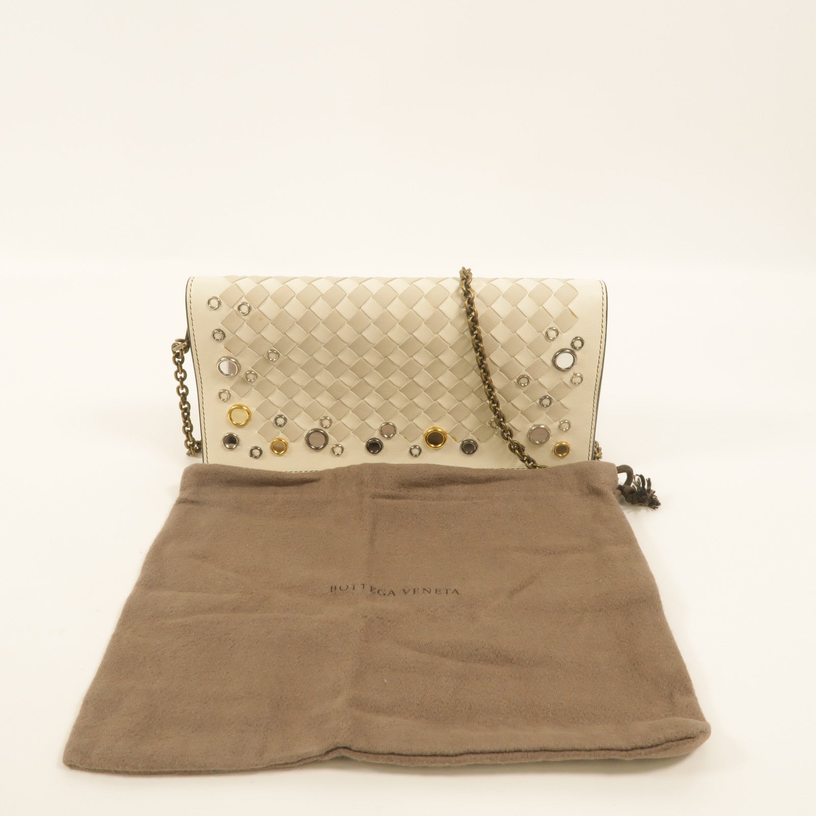 BOTTEGA VENETA 牛皮皮革Chain Shoulder鏈帶肩背袋