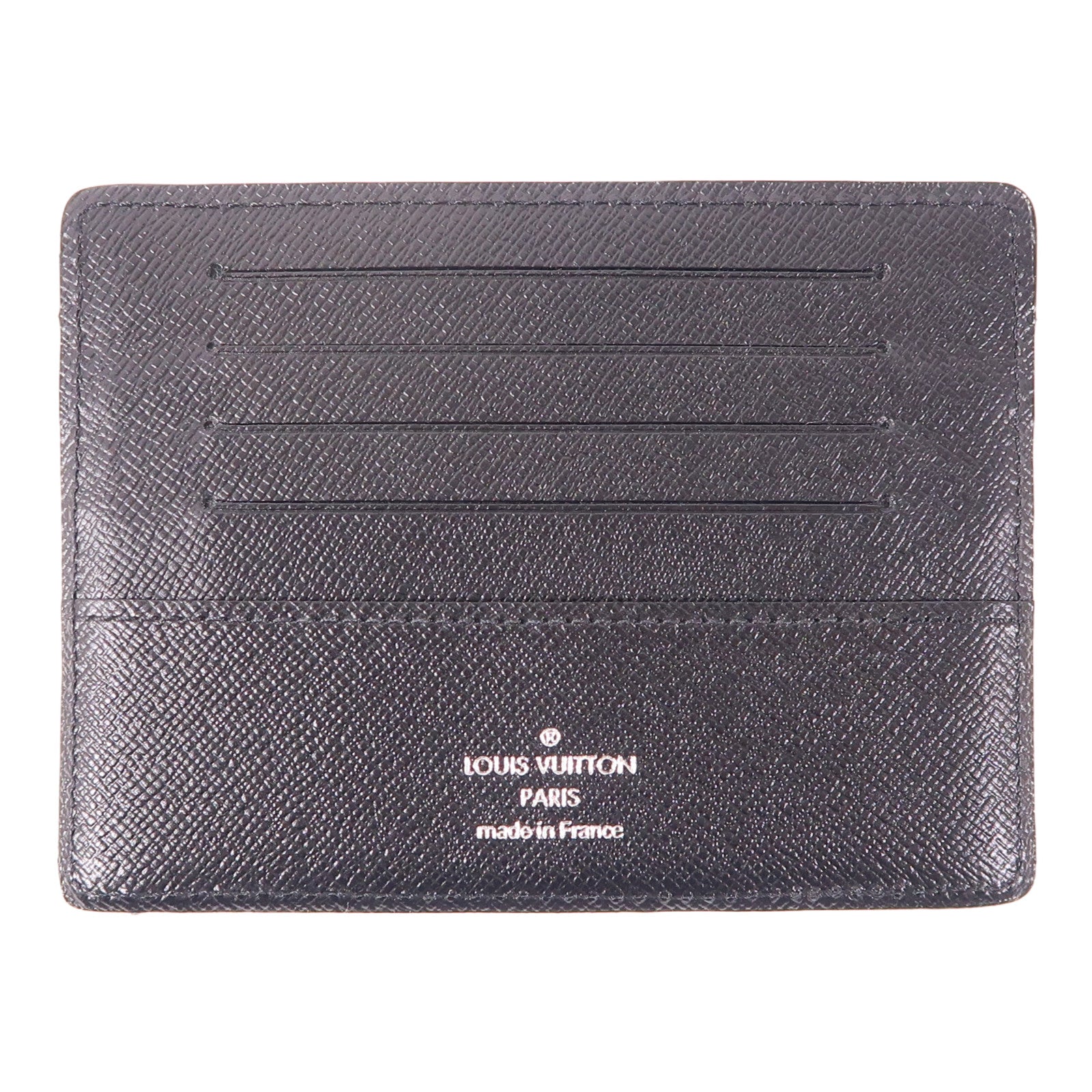 LOUIS VUITTON Damier Graphite Alpha Triple Pouch銀扣錢包