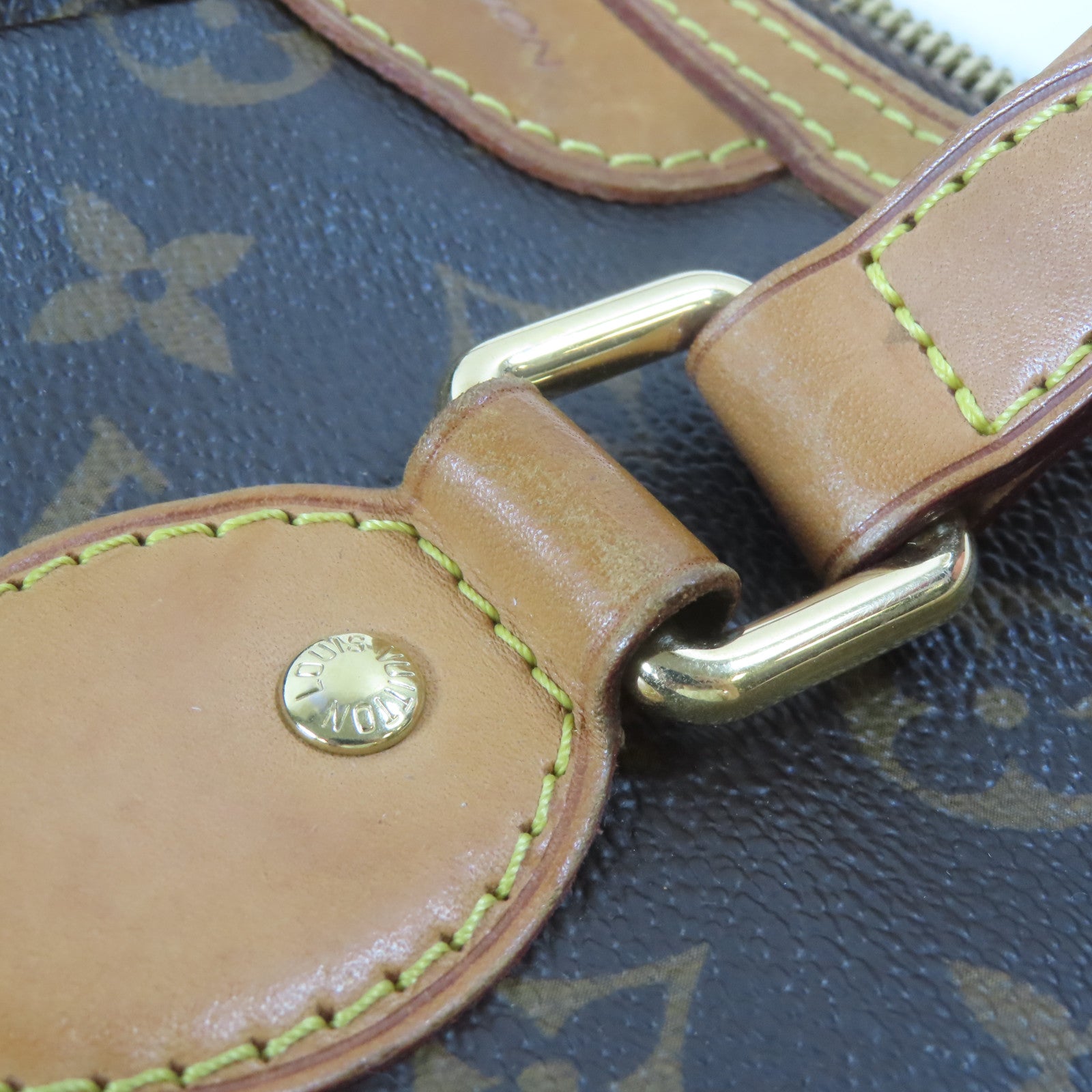 LOUIS VUITTON Monogram Palermo PM金扣手挽肩背兩用袋啡色