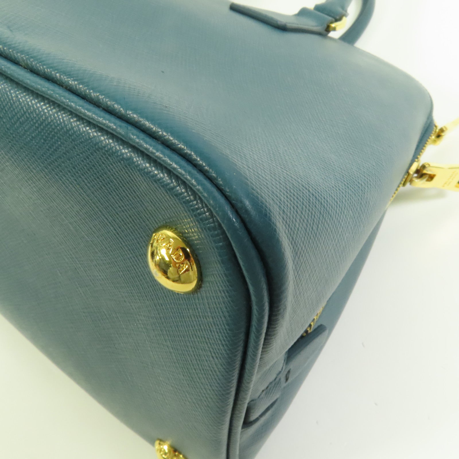 PRADA Saffiano皮革Promenade Medium金扣手挽肩背兩用袋