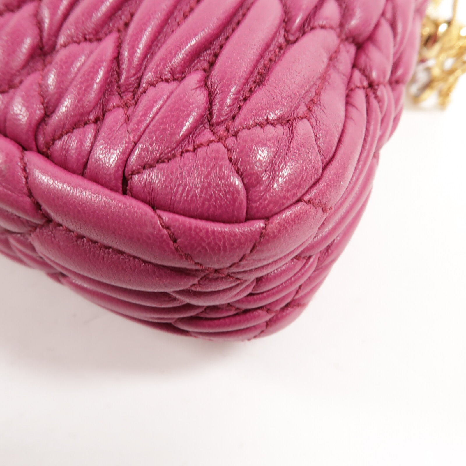 Miu Miu 羊皮皮革2Way Shoulder手挽肩背兩用袋