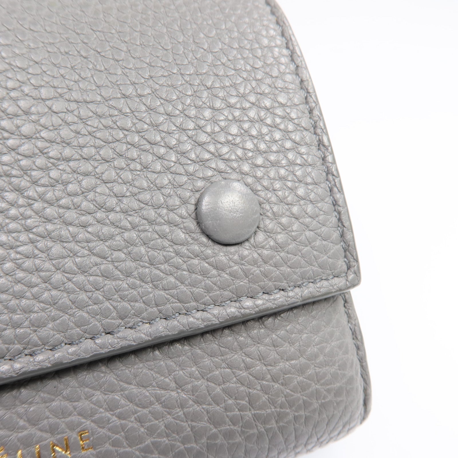 CELINE 【激減優惠】牛皮皮革Wallet金扣錢包