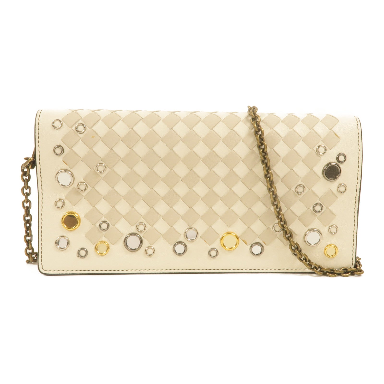BOTTEGA VENETA 牛皮皮革Chain Shoulder鏈帶肩背袋