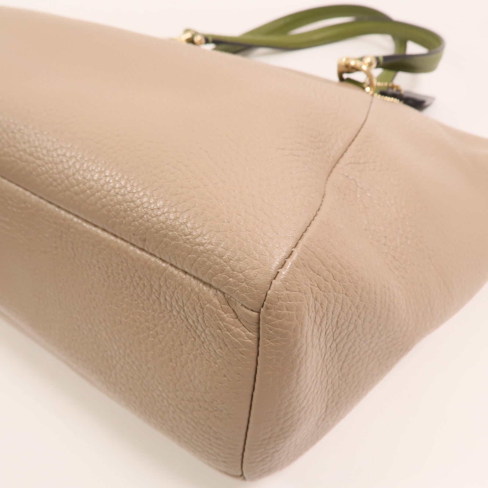 COACH 牛皮皮革2 Way Shoulder金扣手挽肩背兩用袋