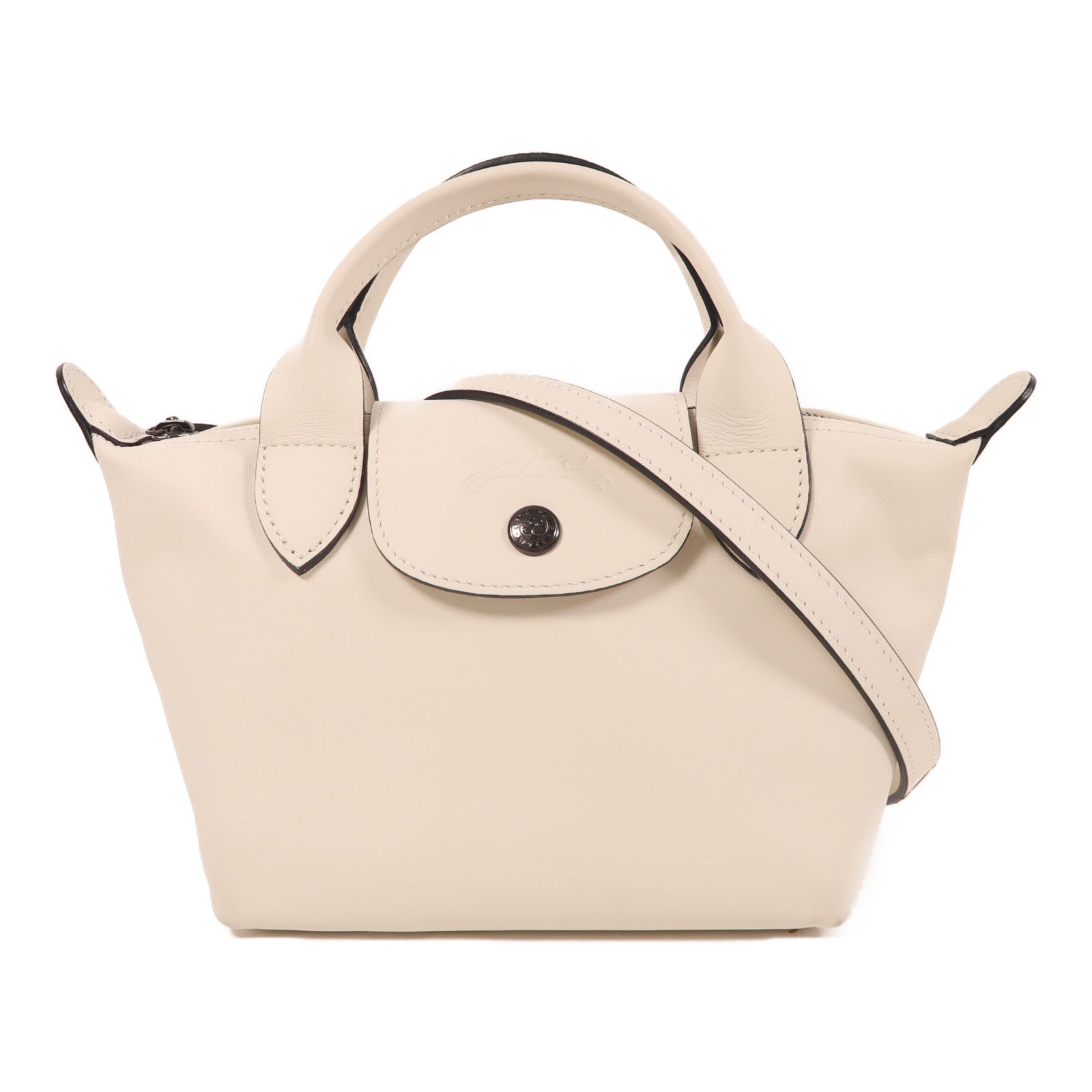 Longchamp 牛皮皮革2Way Shoulder手挽肩背兩用袋