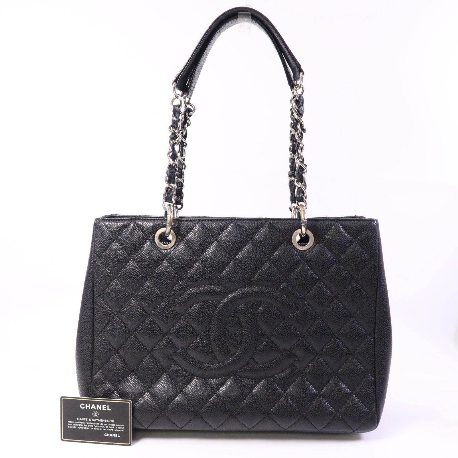 CHANEL GST Grand Shopping Tote Bag鏈帶肩背袋