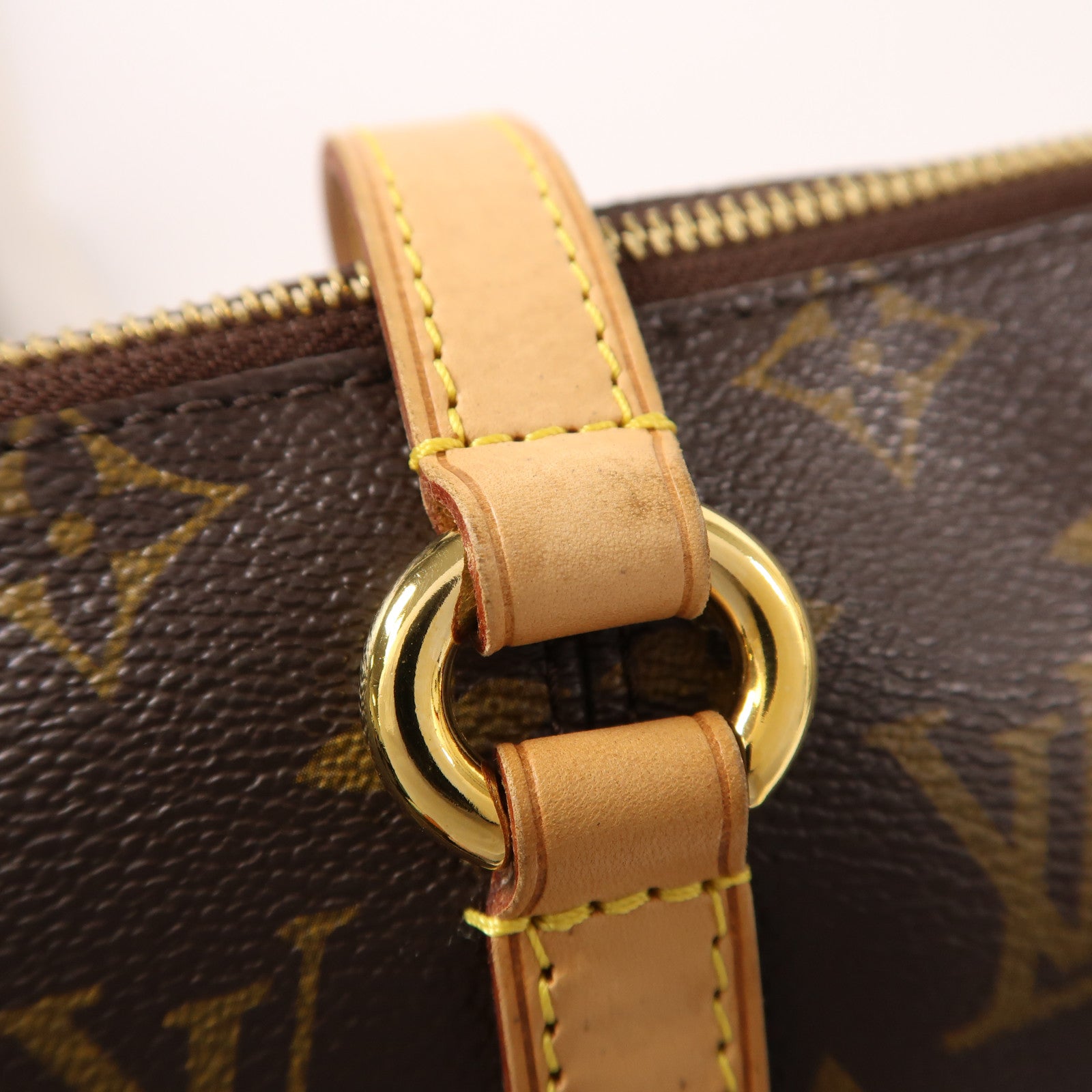 LOUIS VUITTON Monogram Totally PM金扣肩背袋/手挽袋棕色