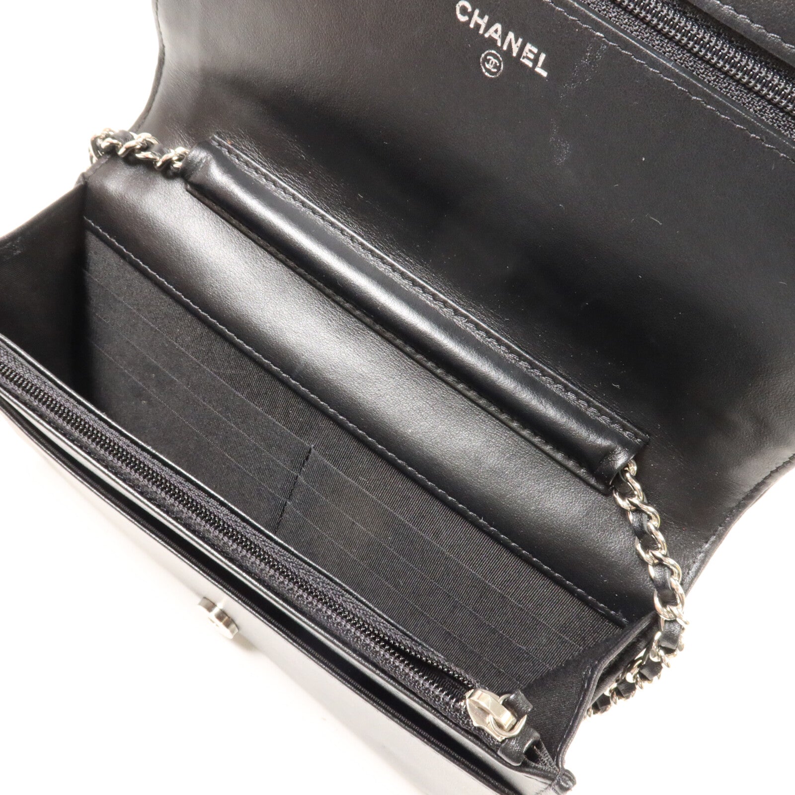 CHANEL 牛皮皮革Wallet On Chain鏈帶肩背袋