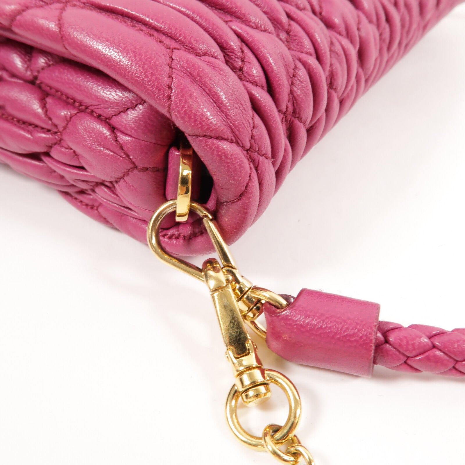 Miu Miu 羊皮皮革2Way Shoulder手挽肩背兩用袋