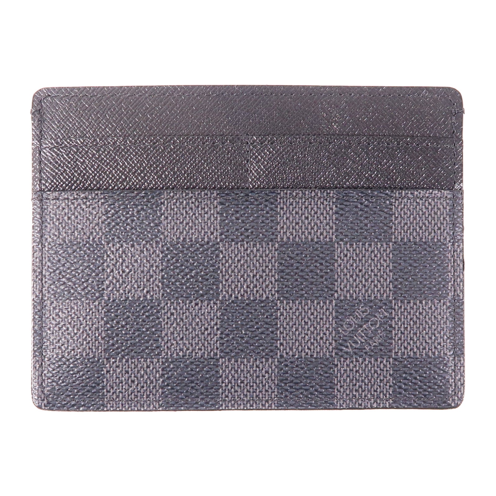 LOUIS VUITTON 【激減優惠】Damier Graphite Alpha Triple Pouch銀扣錢包