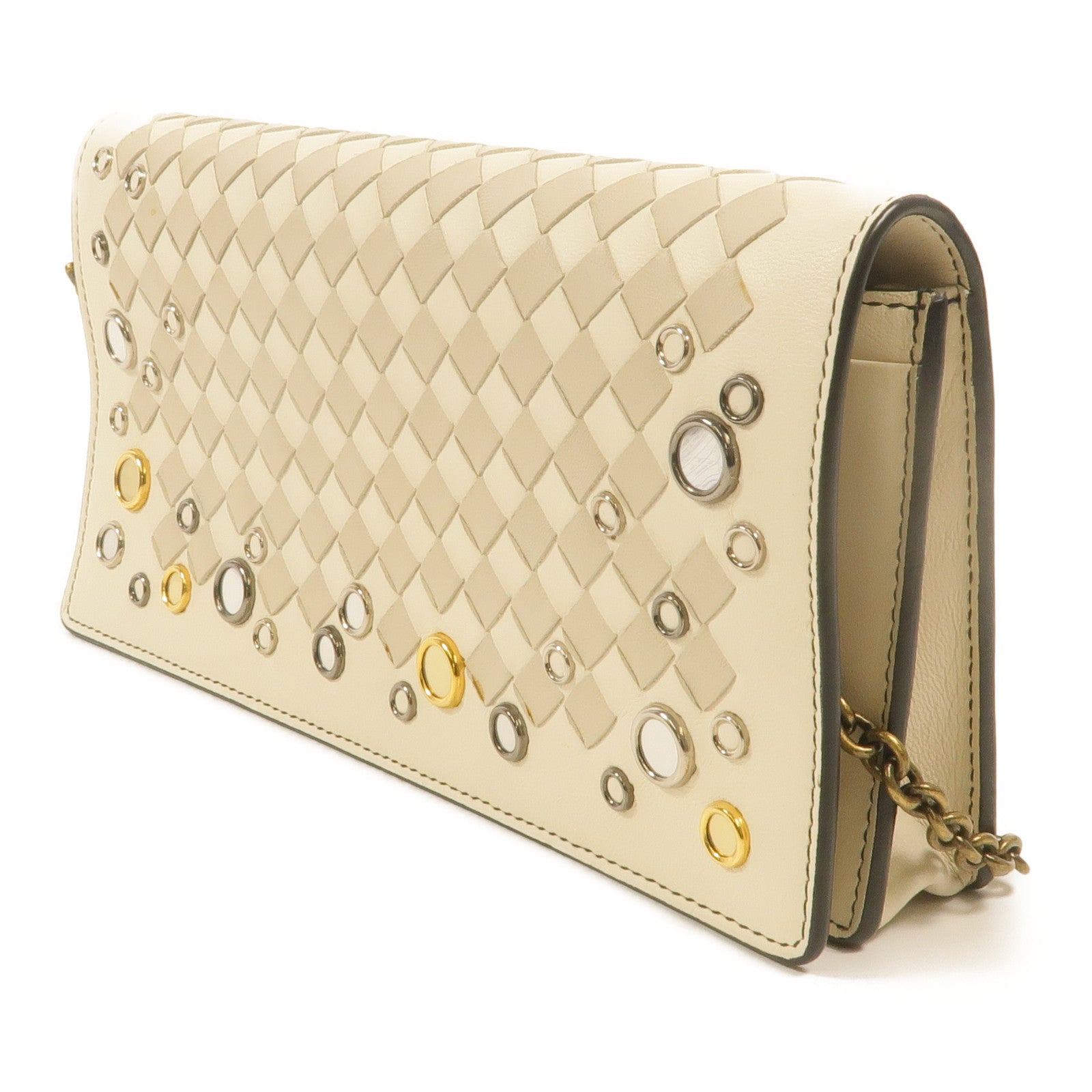 BOTTEGA VENETA 牛皮皮革Chain Shoulder鏈帶肩背袋