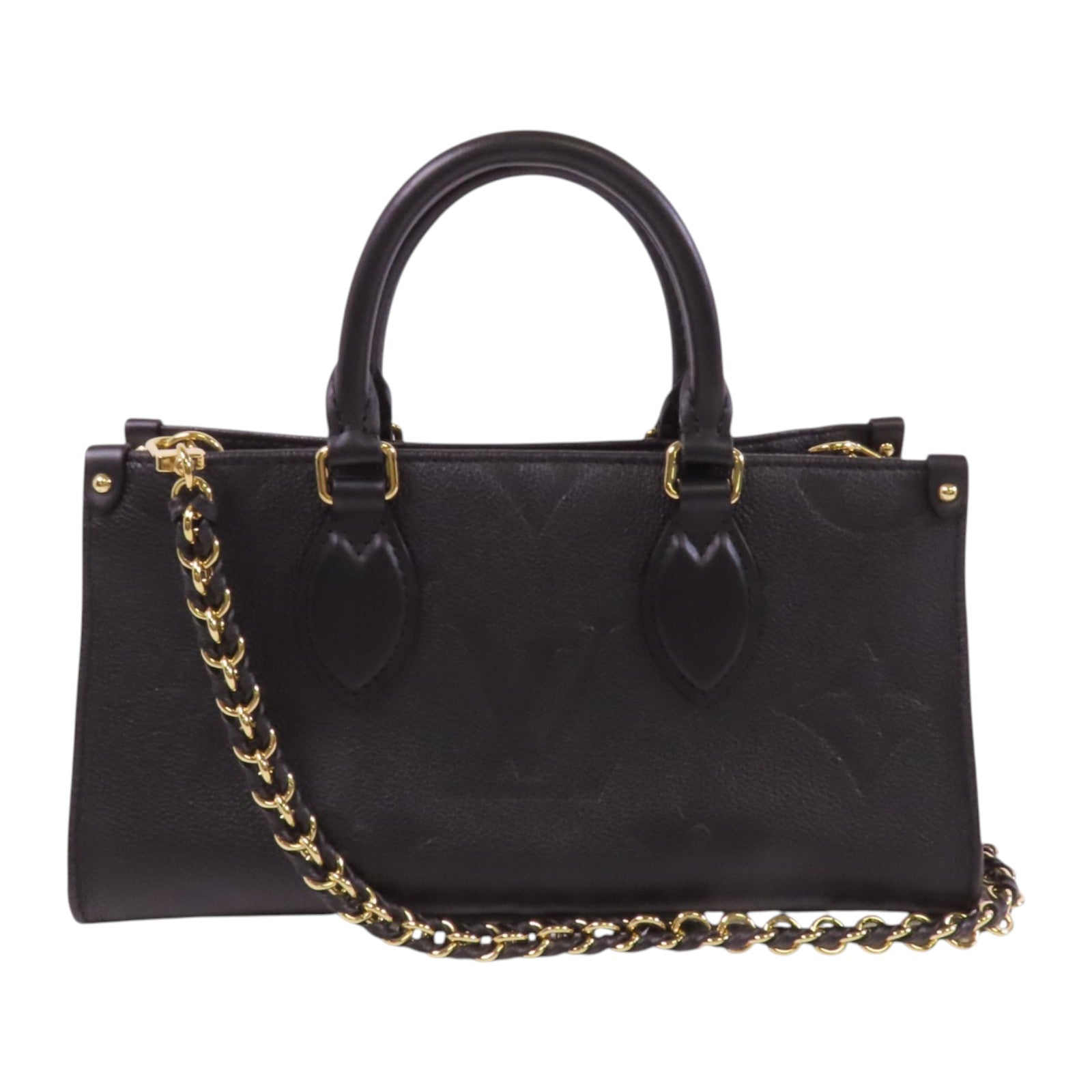 LOUIS VUITTON Monogram Empreinte OnTheGo East West金扣手挽肩背兩用袋