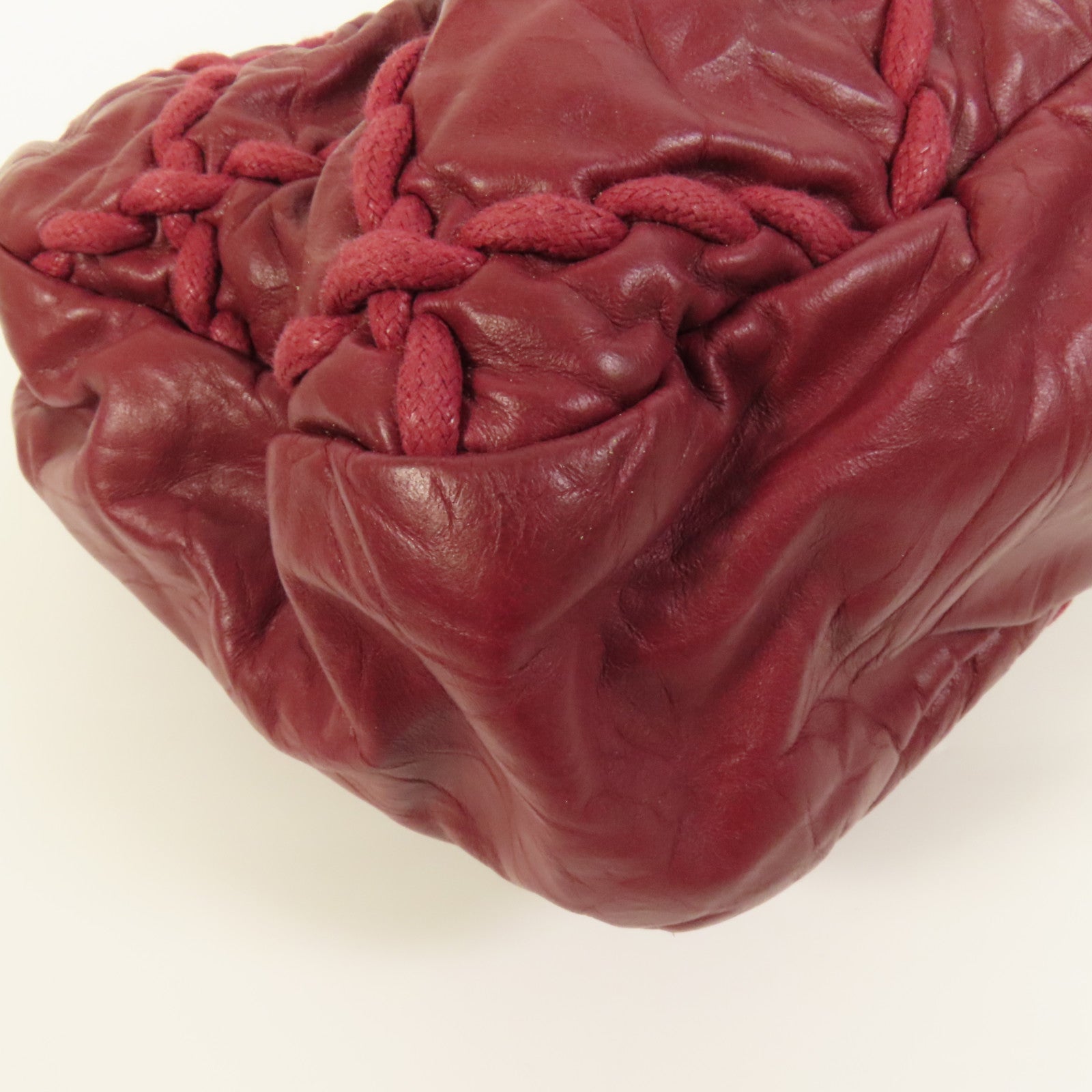 CHANEL 牛皮皮革Chain Shoulder銀扣鏈帶肩背袋