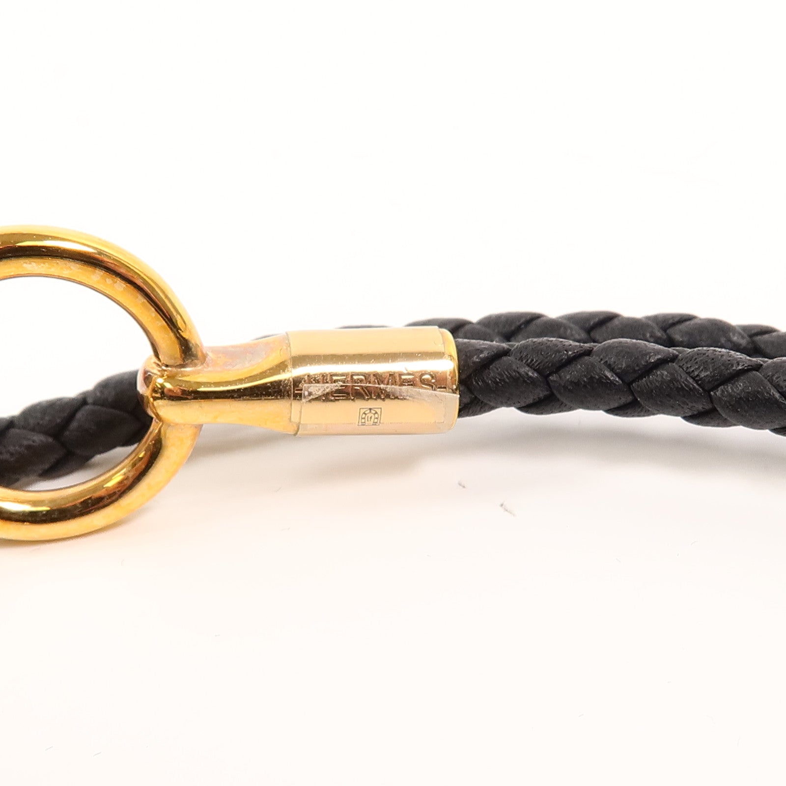 HERMES Swift皮革Glenan Double Tour Bracelet手帶Noir