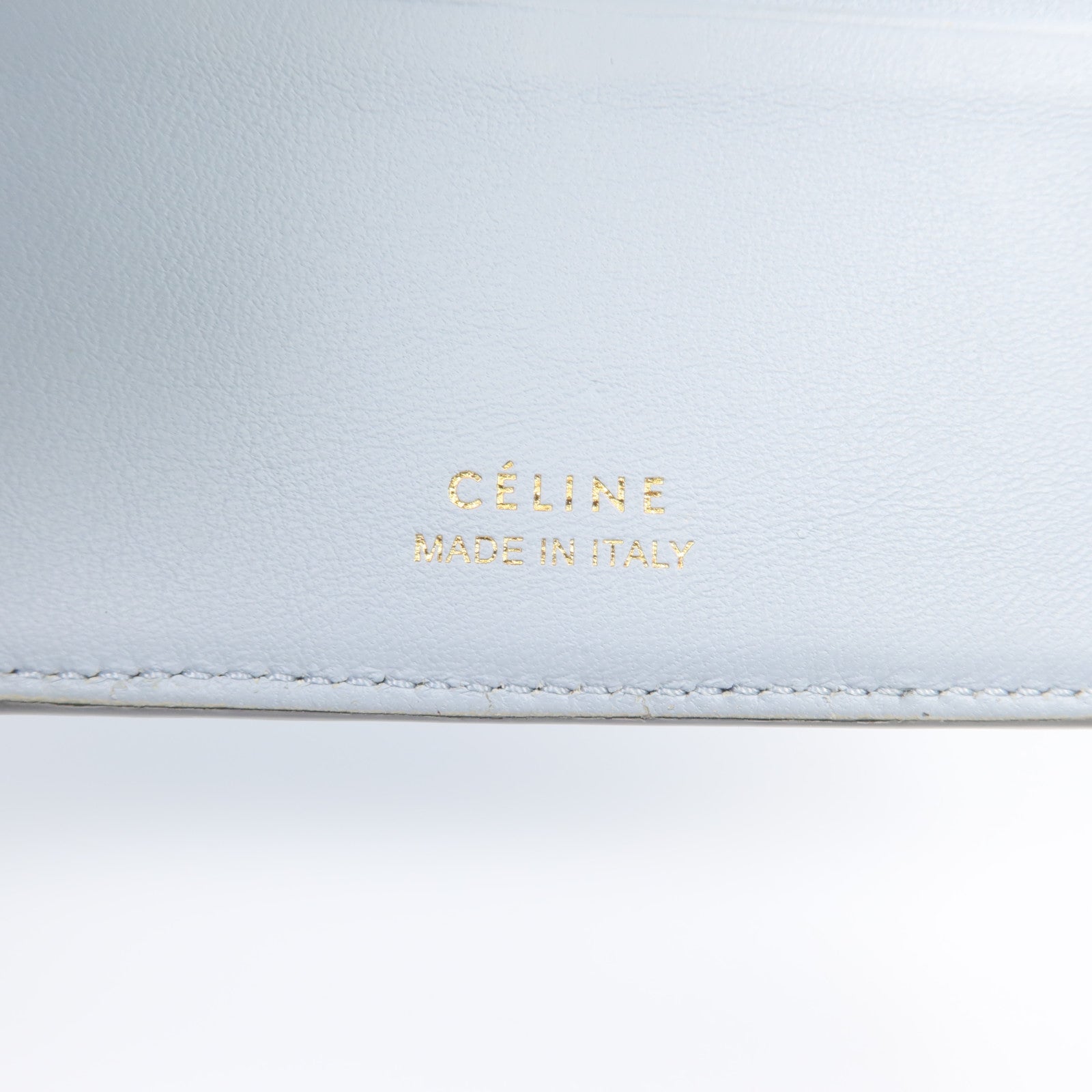 CELINE 【激減優惠】牛皮皮革Wallet金扣錢包