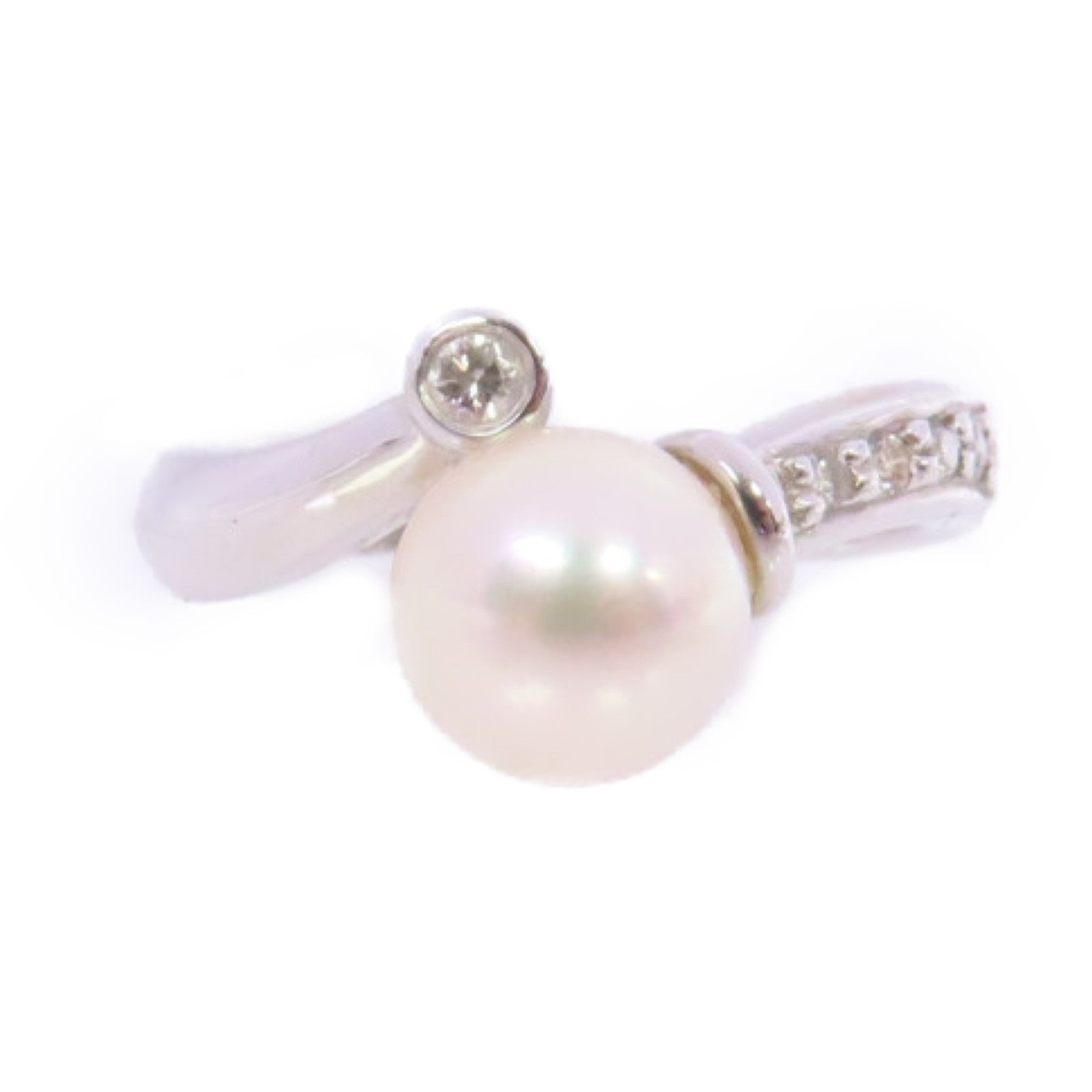 JEWELRY Pearl Ring US#4.75 18K White Gold