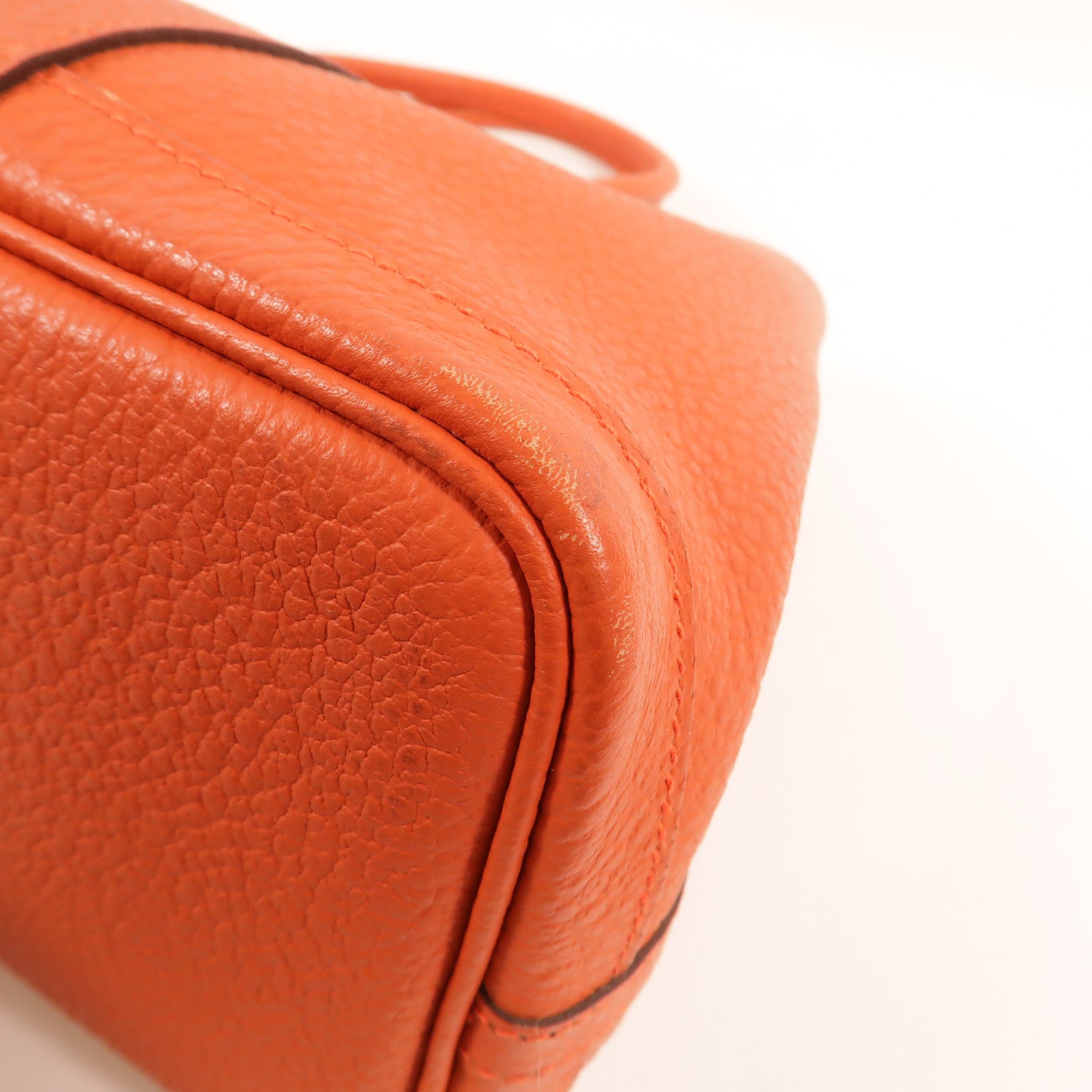 HERMES Clemence皮革Garden Party TPM手挽袋Capucine