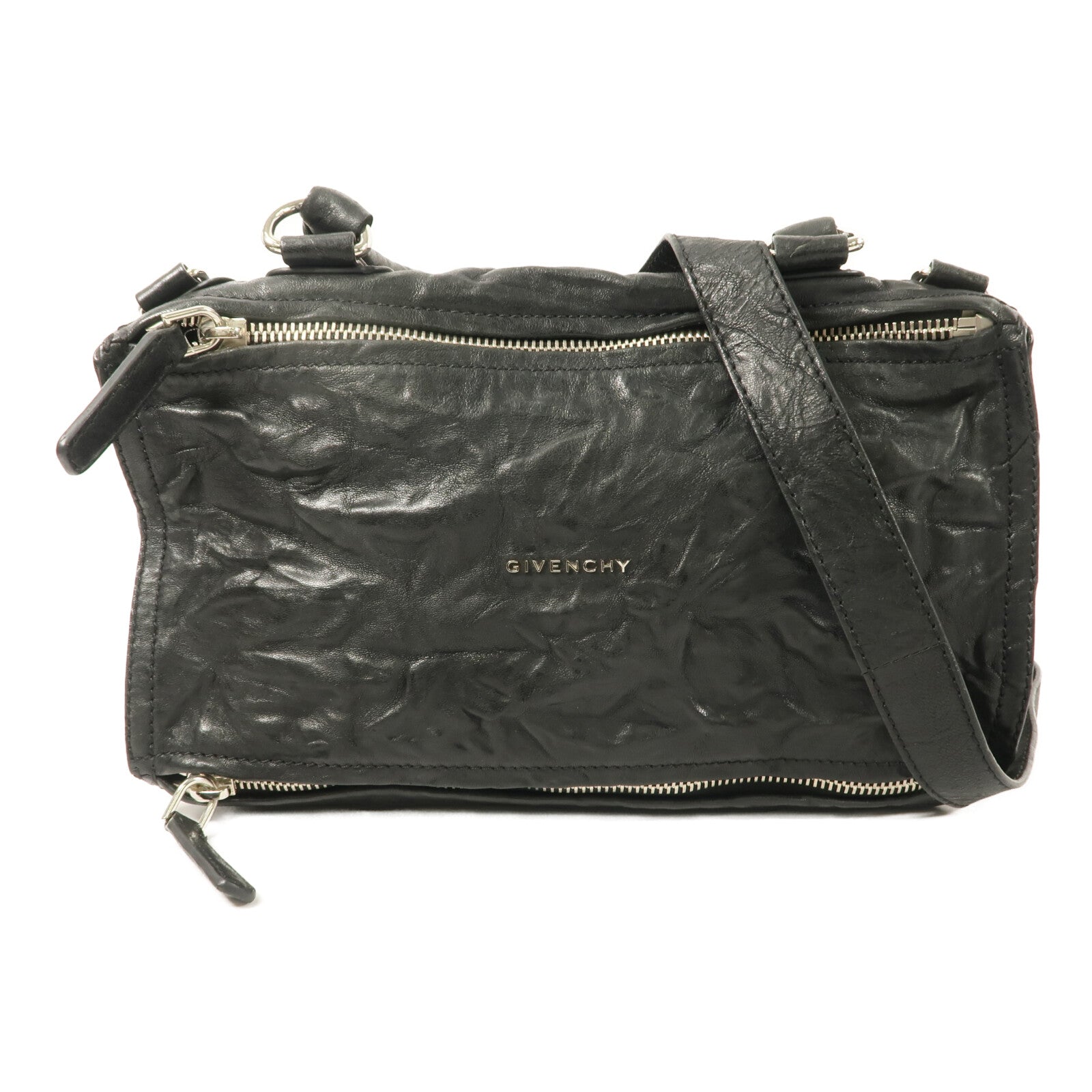 GIVENCHY 牛皮皮革Pandora手挽肩背兩用袋