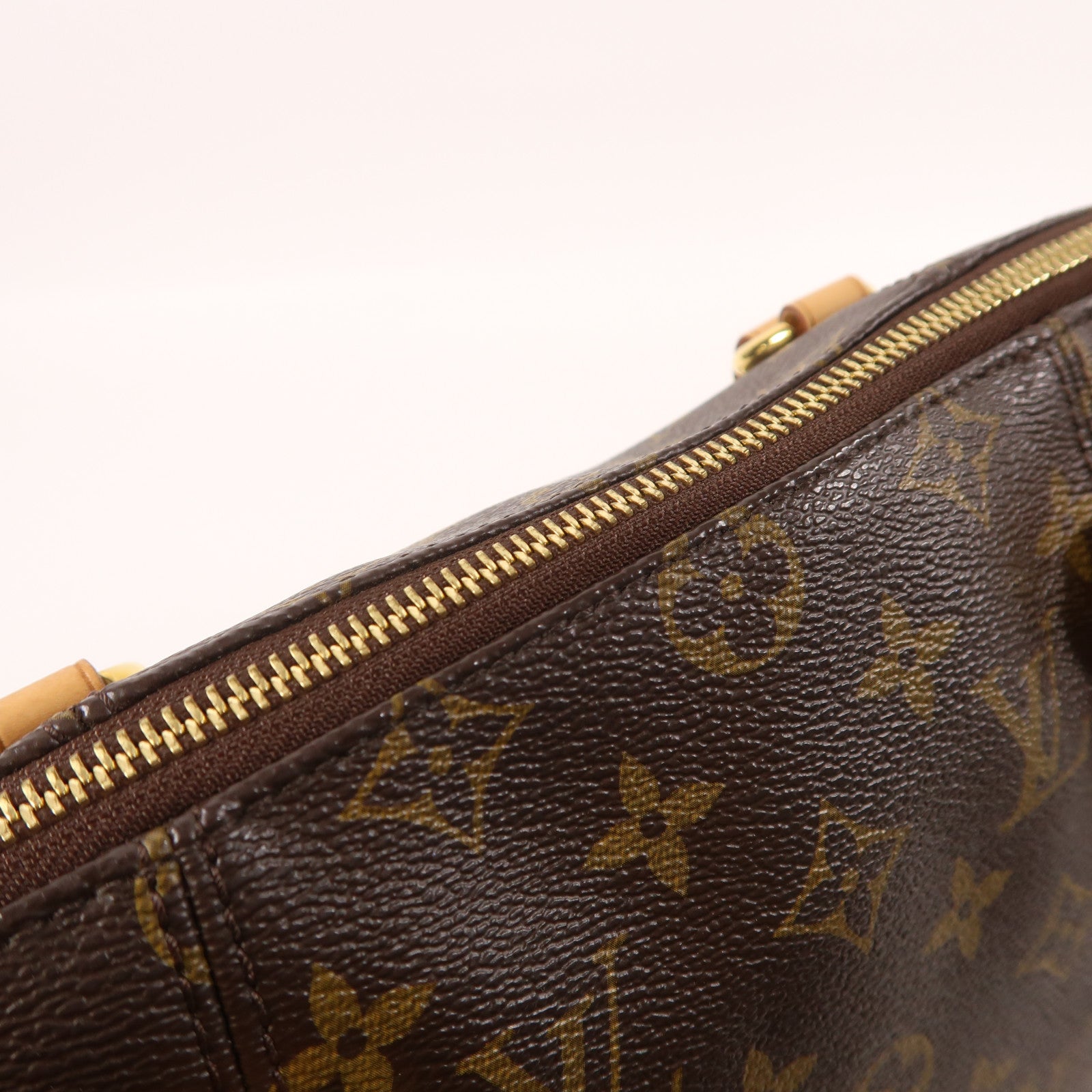 LOUIS VUITTON Monogram Totally PM金扣肩背袋/手挽袋棕色