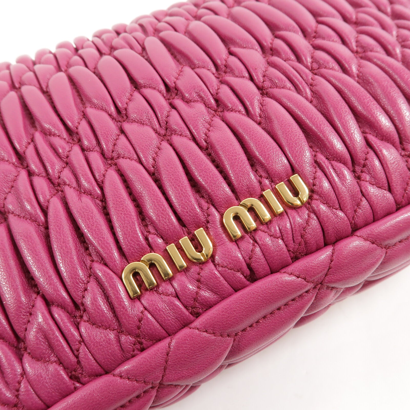 Miu Miu 羊皮皮革2Way Shoulder手挽肩背兩用袋