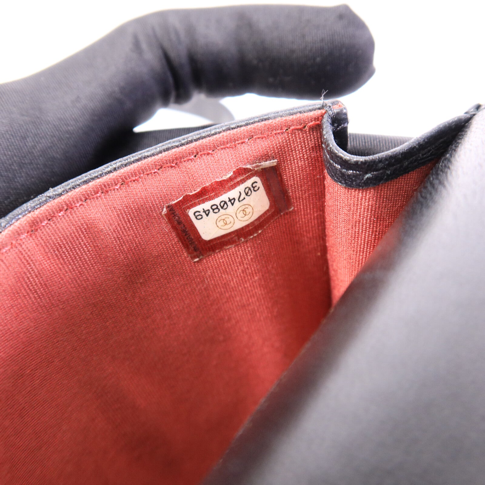 CHANEL 羊皮皮革Chanel 19 Phone Bag鏈帶手挽肩背兩用袋