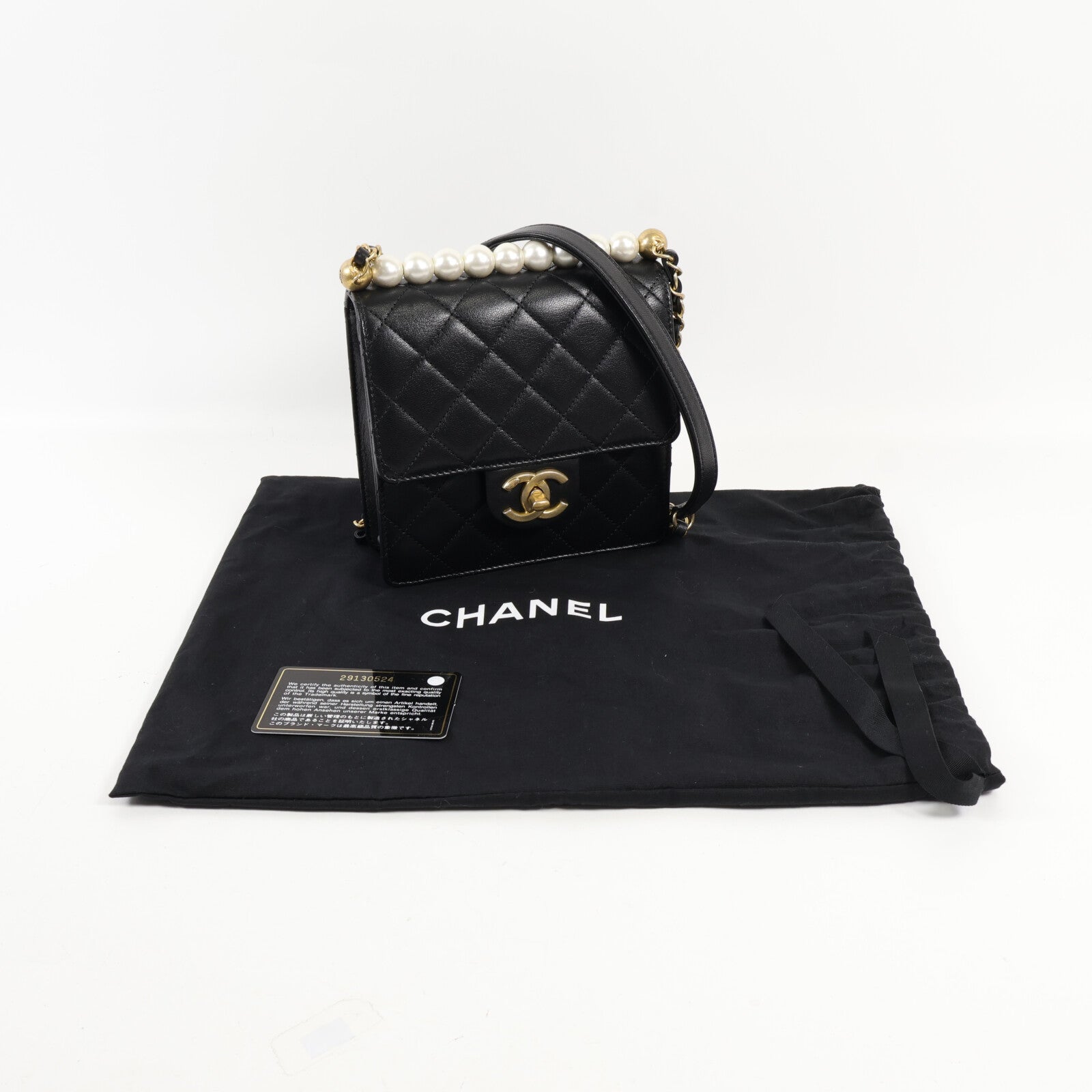 CHANEL 羊皮皮革Shoulder Bag金扣肩背袋