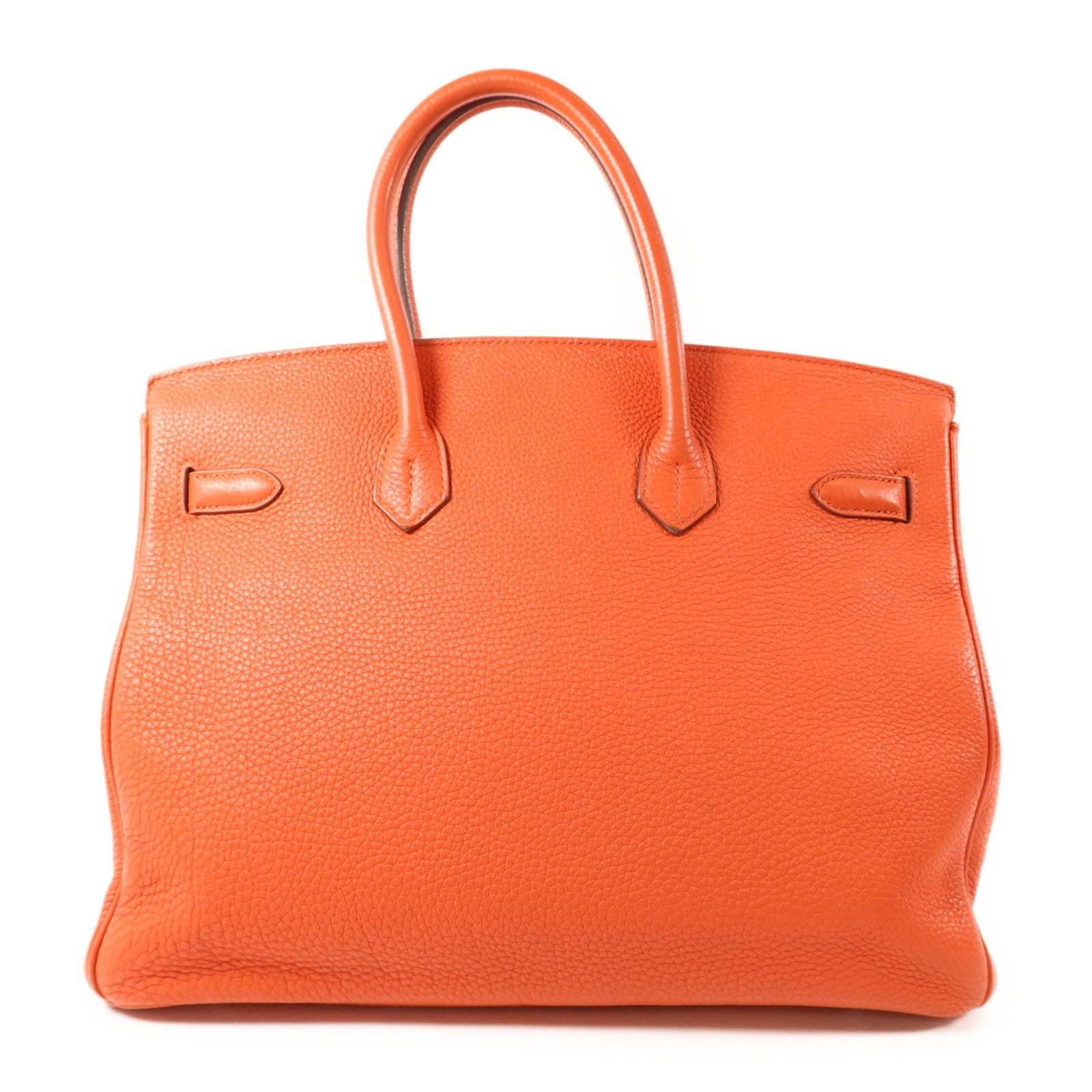 HERMES Clemence皮革Birkin 35銀扣手挽袋